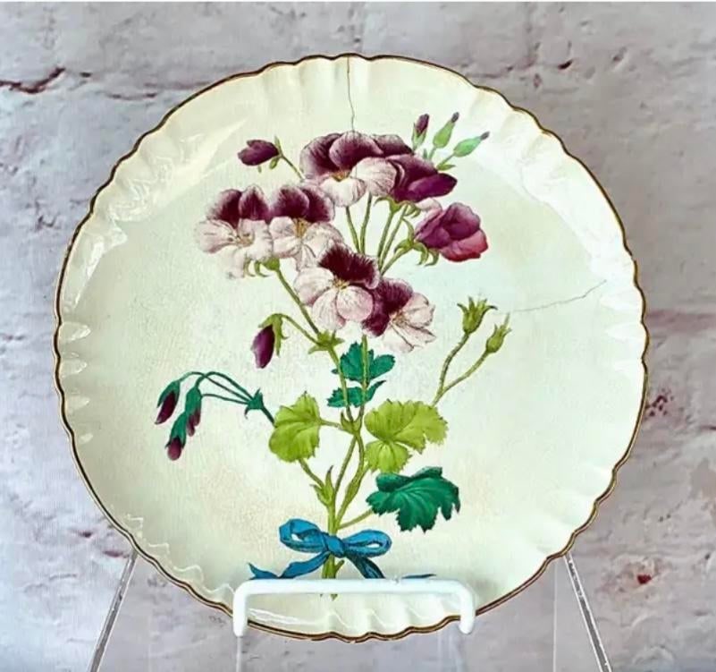 Minton Botanical Flower Spray Plates - 4