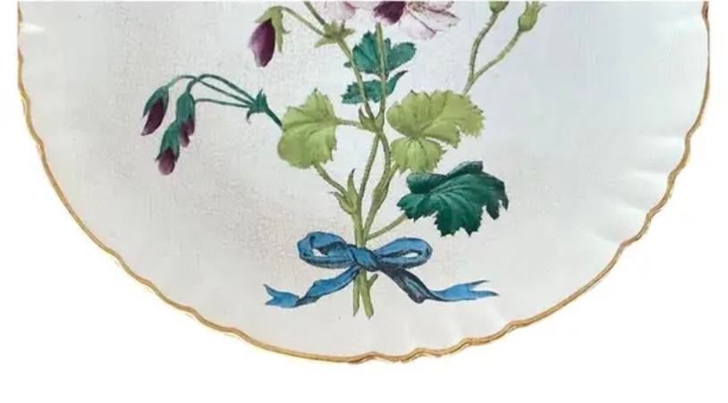 Minton Botanical Flower Spray Plates - 6