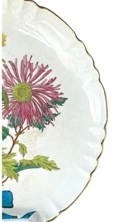 Minton Botanical Flower Spray Plates - 8