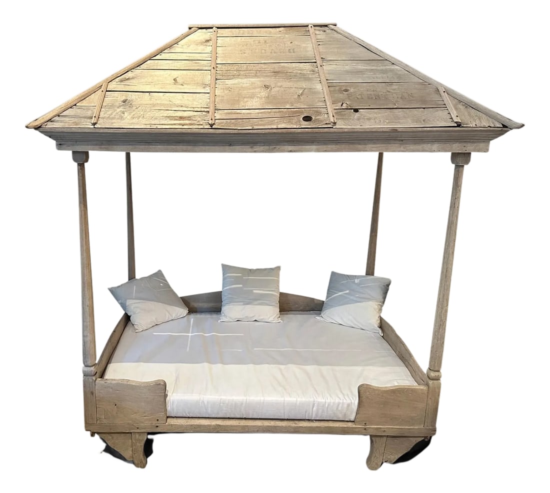 Antique Wabi Sabi Daybed With Canopy (1 of 6)