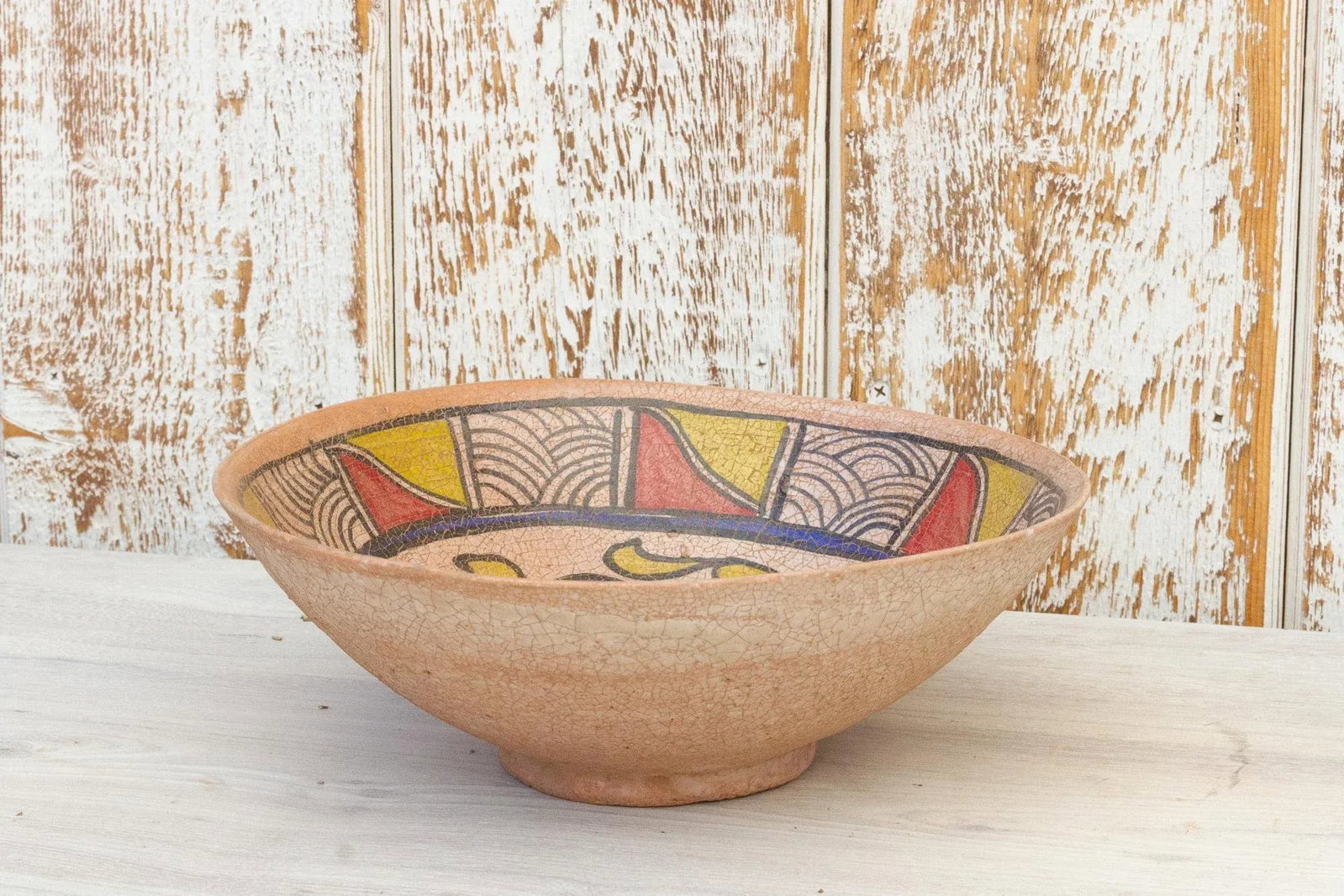 Antique Nishapur Islamic Pottery Painted Bowl - 6