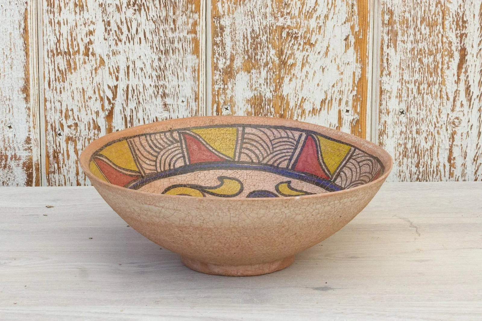 Antique Nishapur Islamic Pottery Painted Bowl - 9