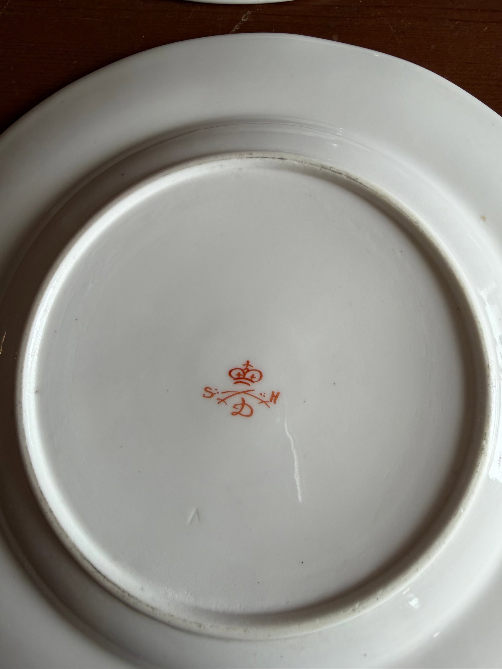 A Super Fine Set of 6 Royal Crown Derby Imari Pattern Dessert Plates by Stevenson & Hancock, Circa 1 - 13
