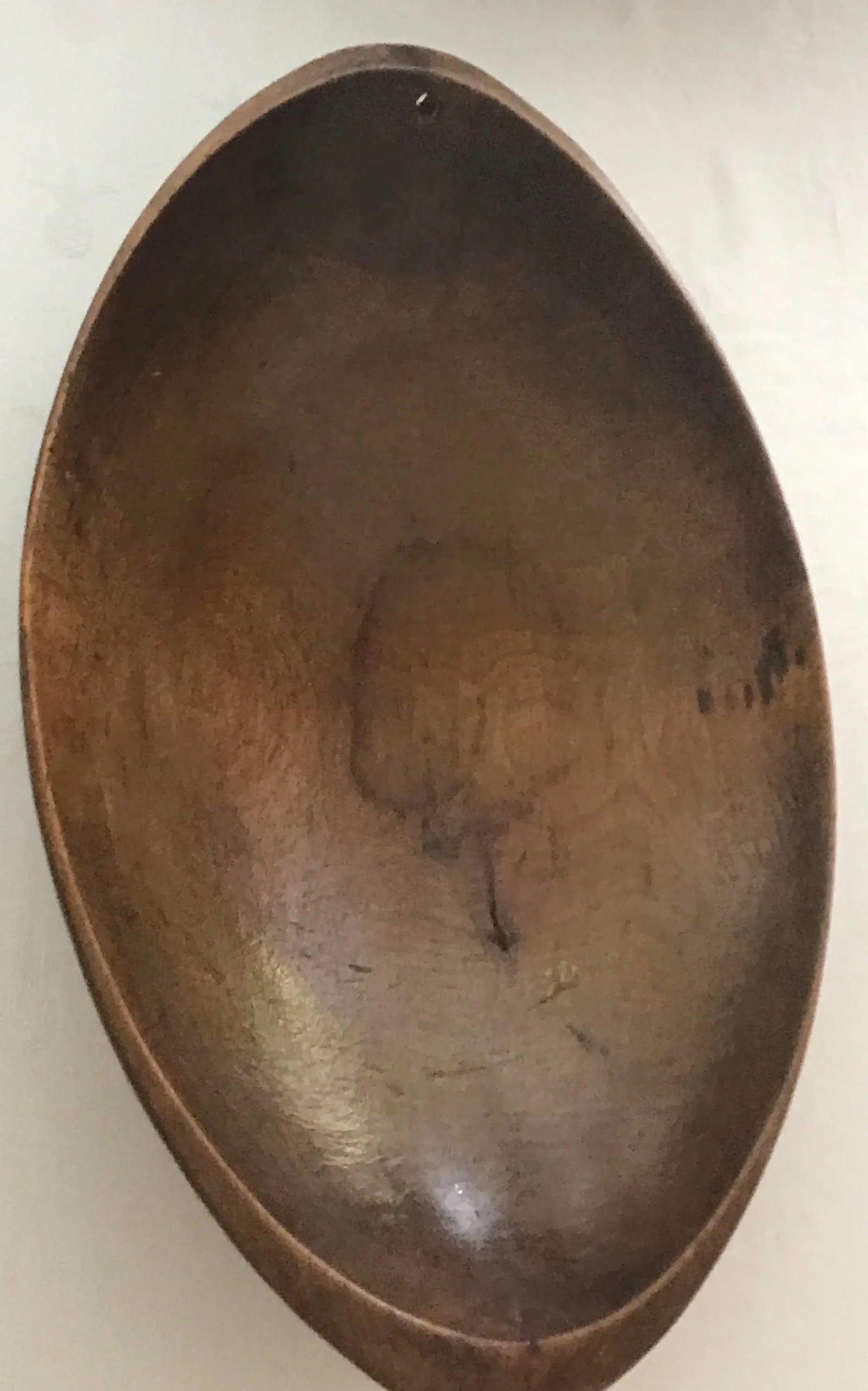 Carved Wood Dough Bowls a Pair - 4