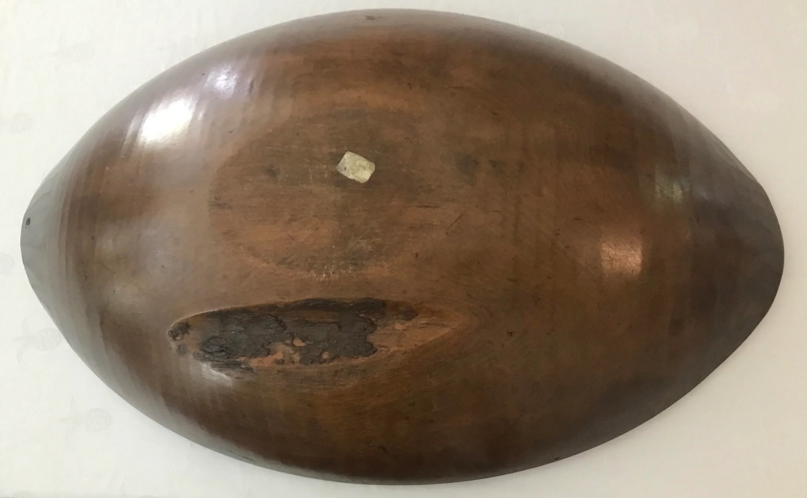 Carved Wood Dough Bowls a Pair - 5