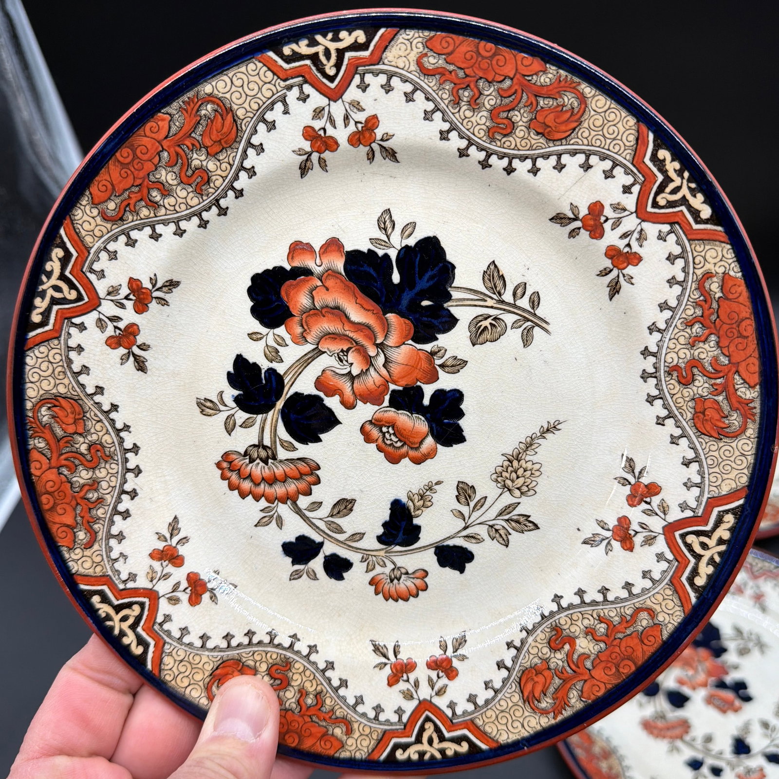 A Set of 4 Antique Doulton's Alma Pattern Plates, Circa 1880's - 10