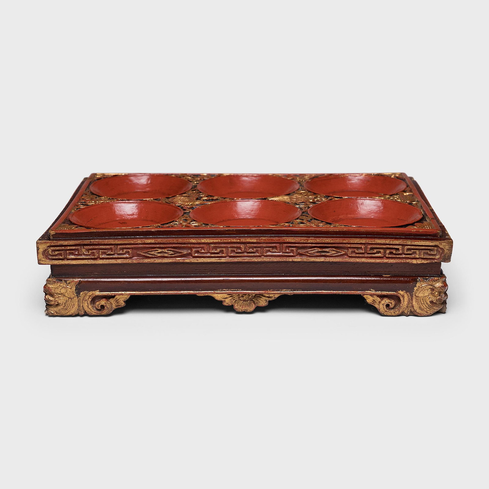 Chinese Eight Immortals Offering Tray, C. 1850 - 2