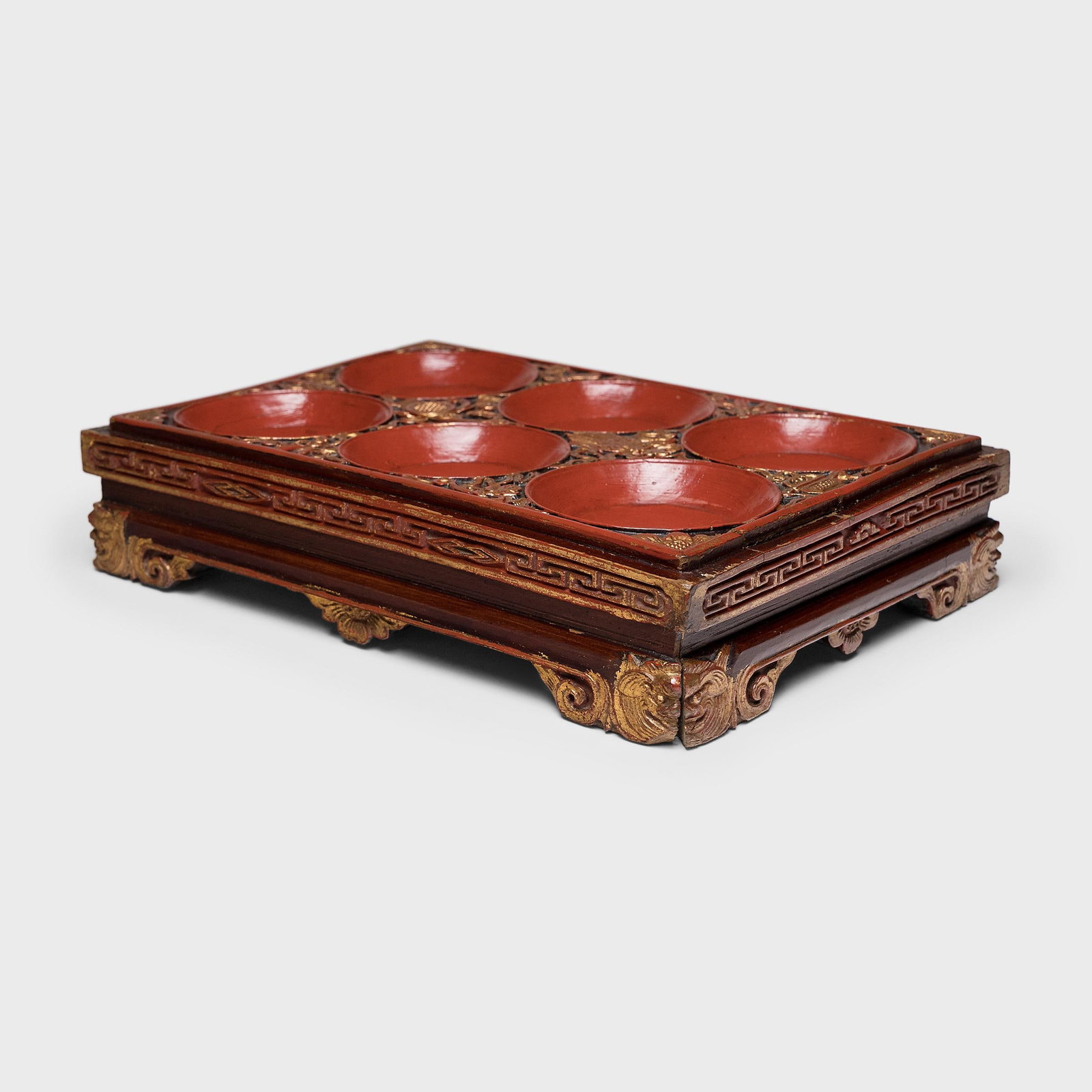 Chinese Eight Immortals Offering Tray, C. 1850 - 3