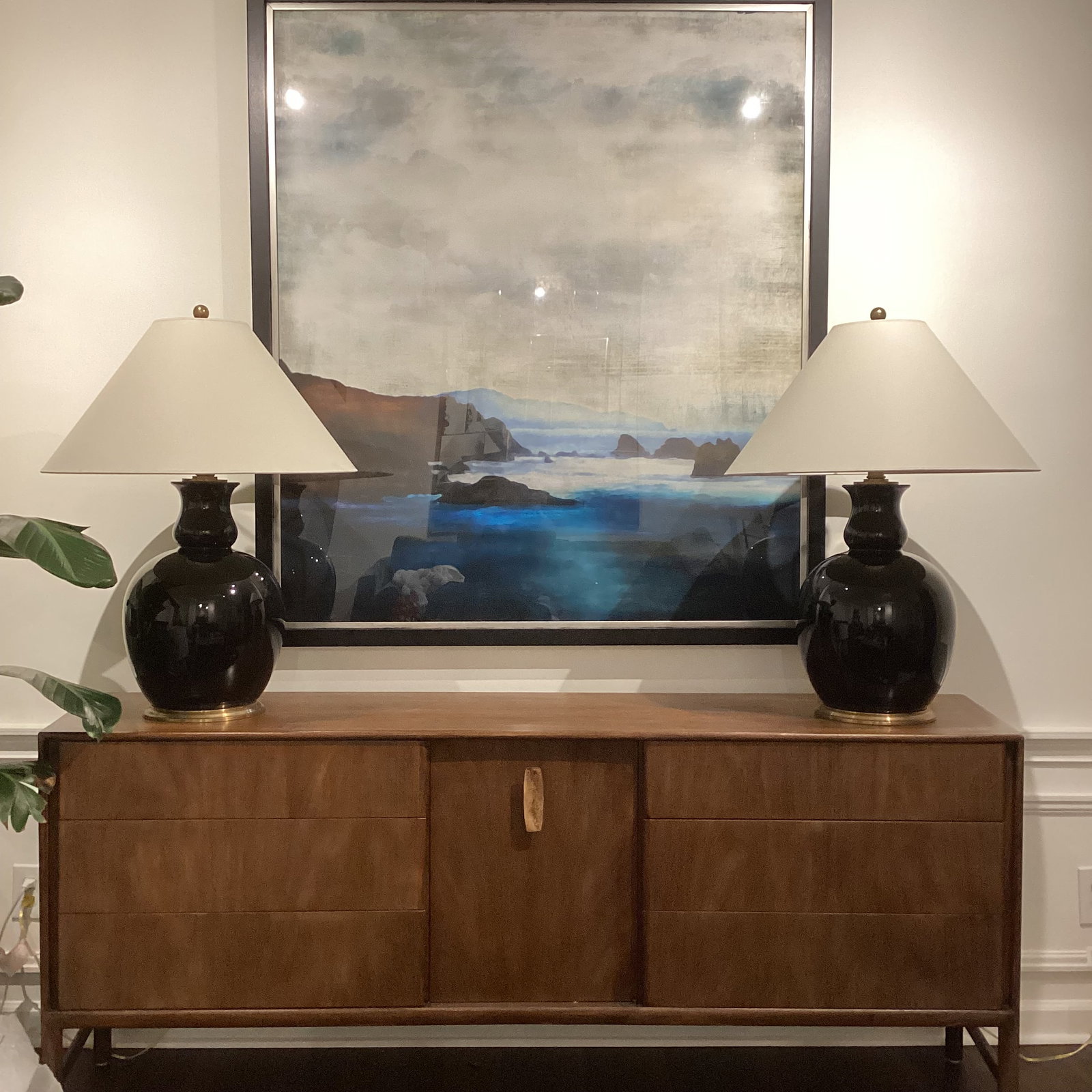1990s Ralph Lauren Malin Ming Lamps With Cream Coolie Shades - a Pair - 9