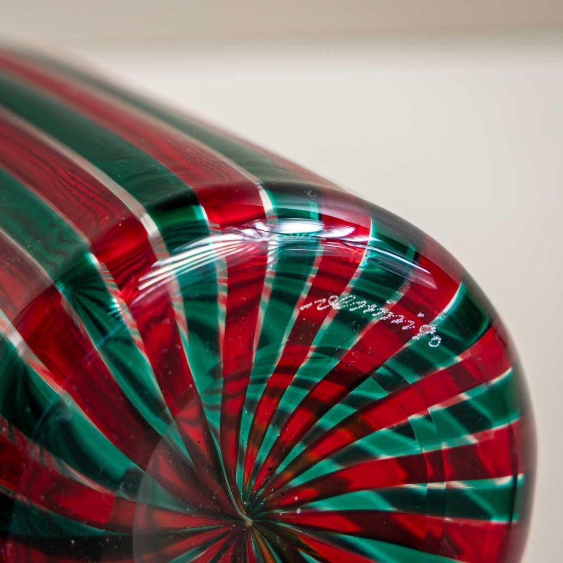 Red-green Carafe by Venini, Italy 1990 - 2