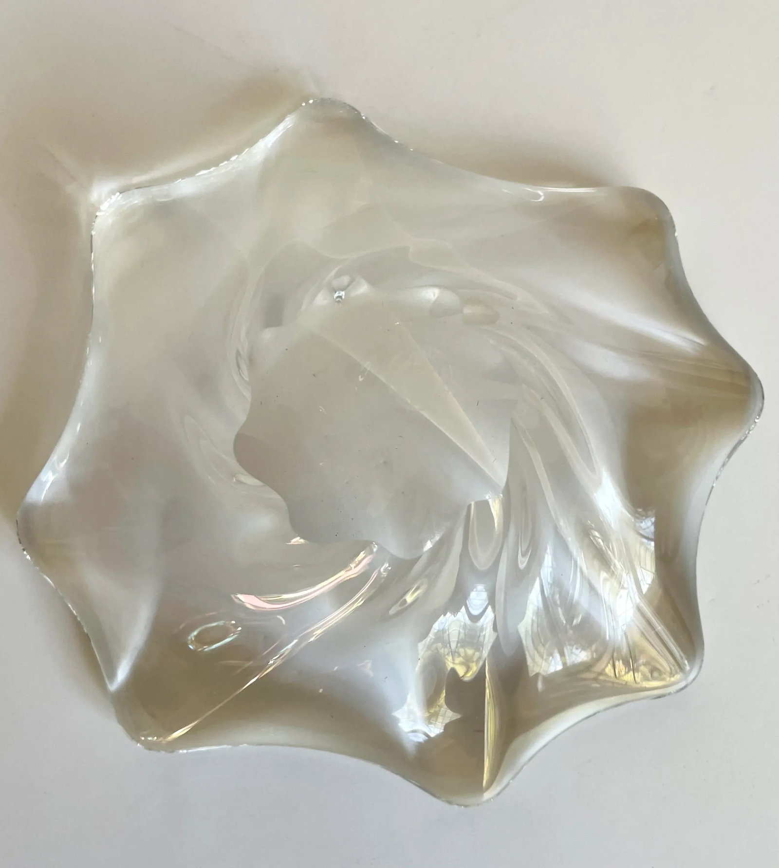 1970's Baccarat Crystal Candy Dish Bowl - 8