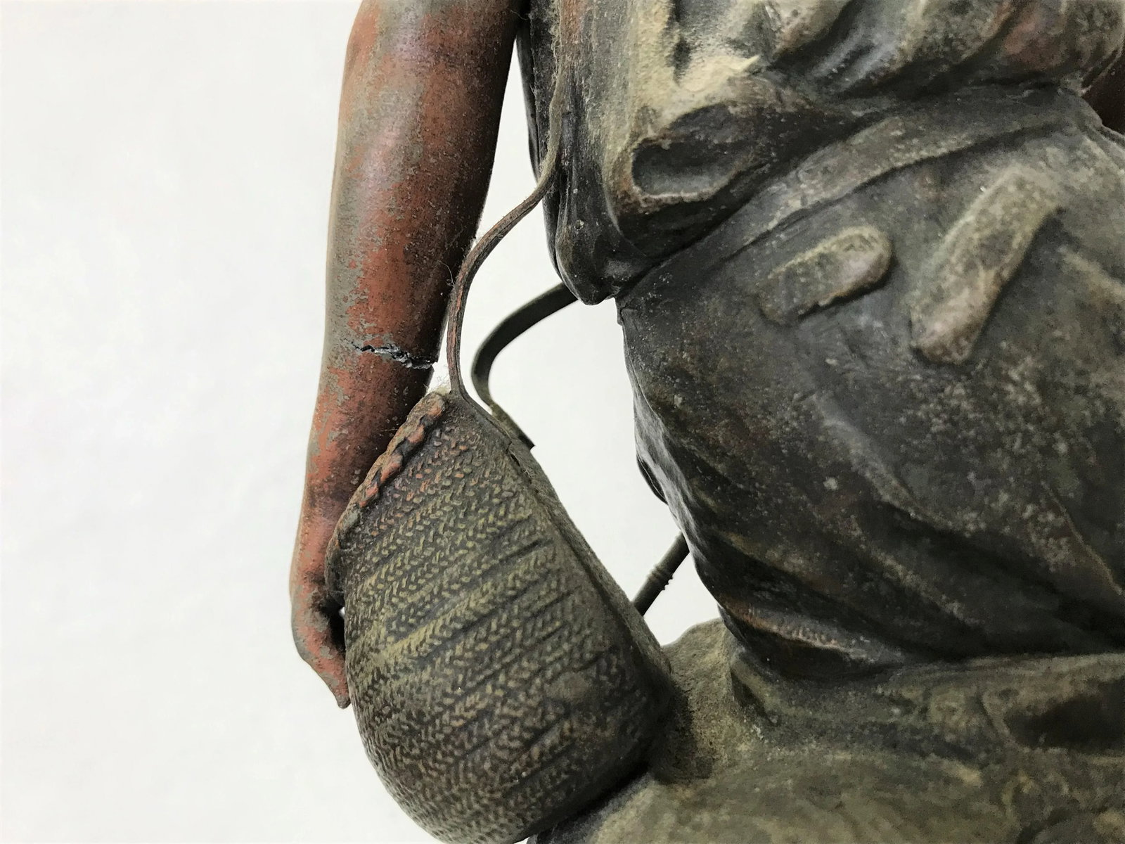Replica of 19th Century French Artist Auguste Moreau's Sculpture Signed 'PÃªcheur' - 6