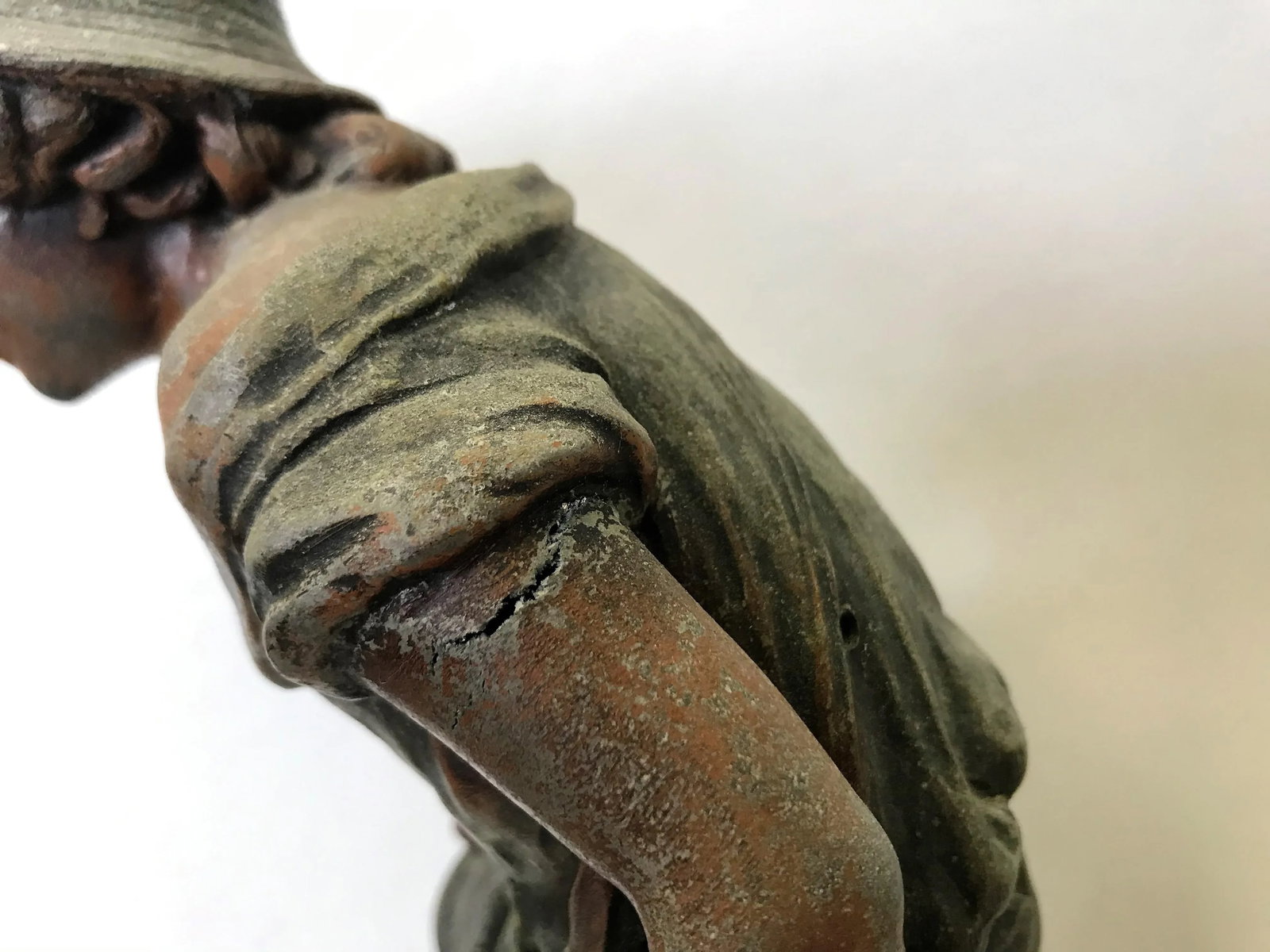 Replica of 19th Century French Artist Auguste Moreau's Sculpture Signed 'PÃªcheur' - 9