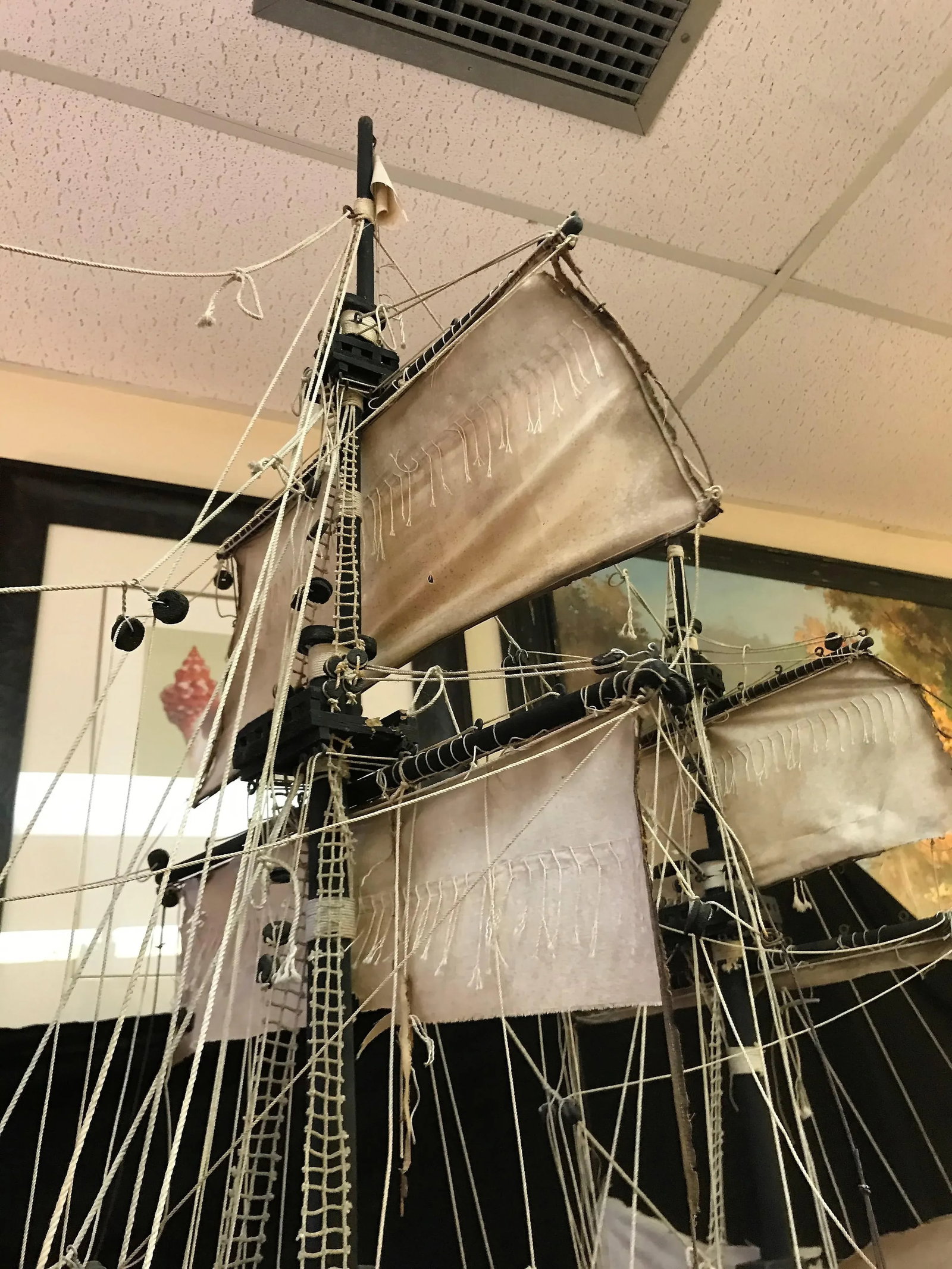 Large Scale Antique Model Ship Circa Early 1900s - 4