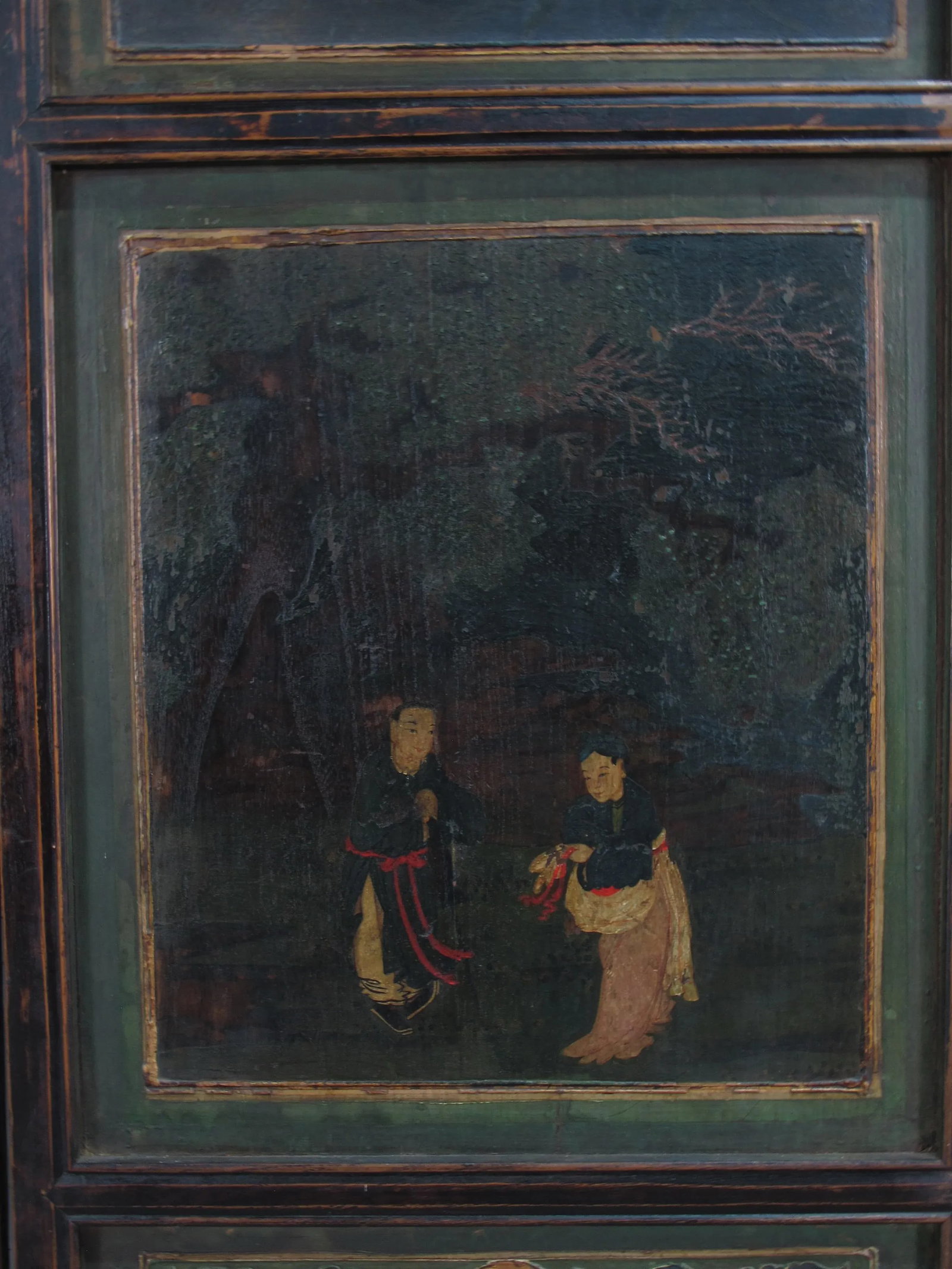 Mid 19th Century Hand Painted Room Divider - Set of 6 - 7