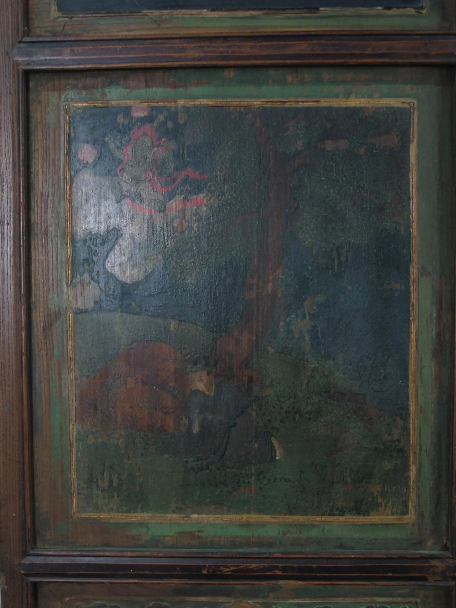 Mid 19th Century Hand Painted Room Divider - Set of 6 - 9