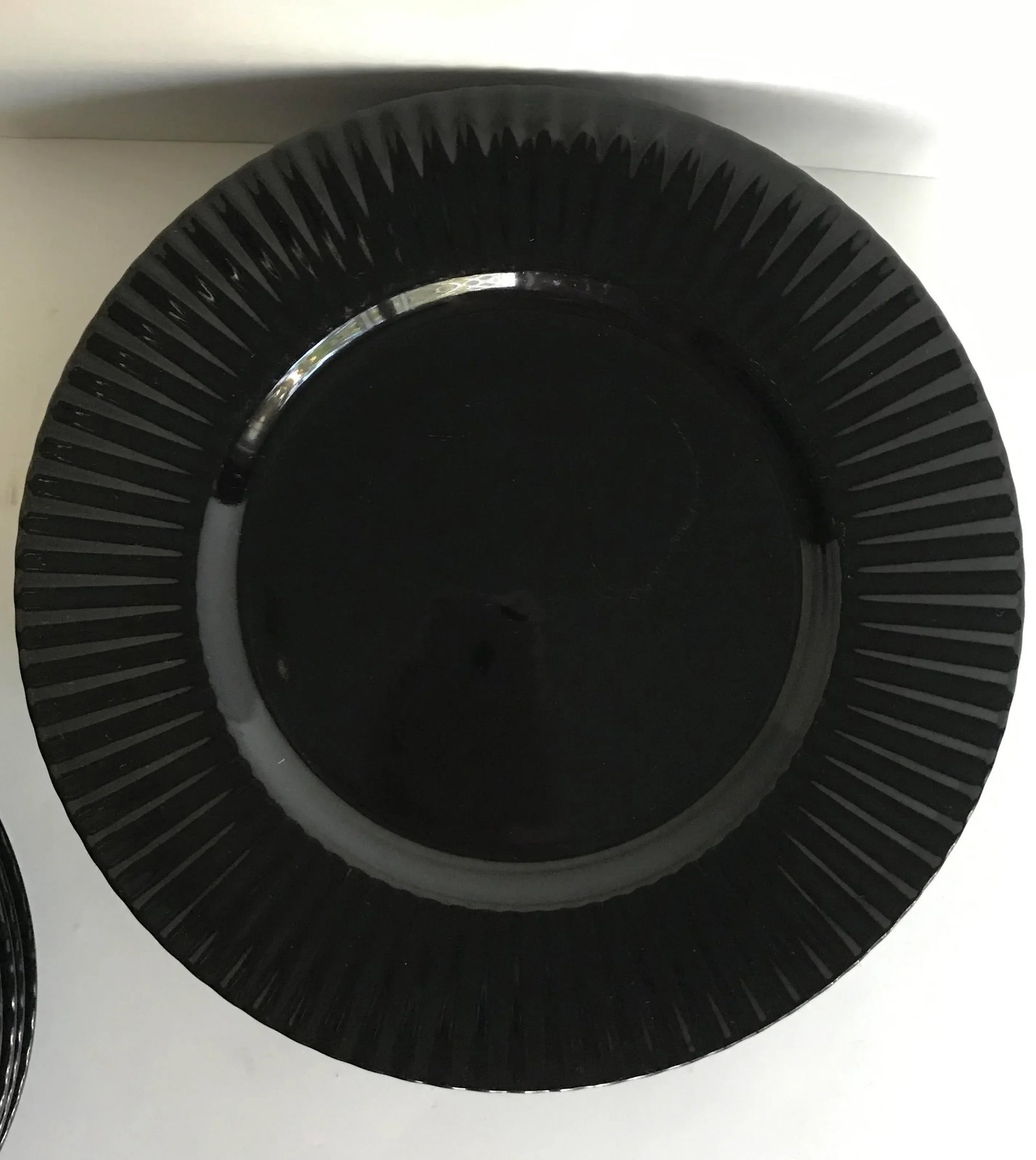 Vintage Mikasa Black Tulip Dinnerware Set - Set of 24 - 8