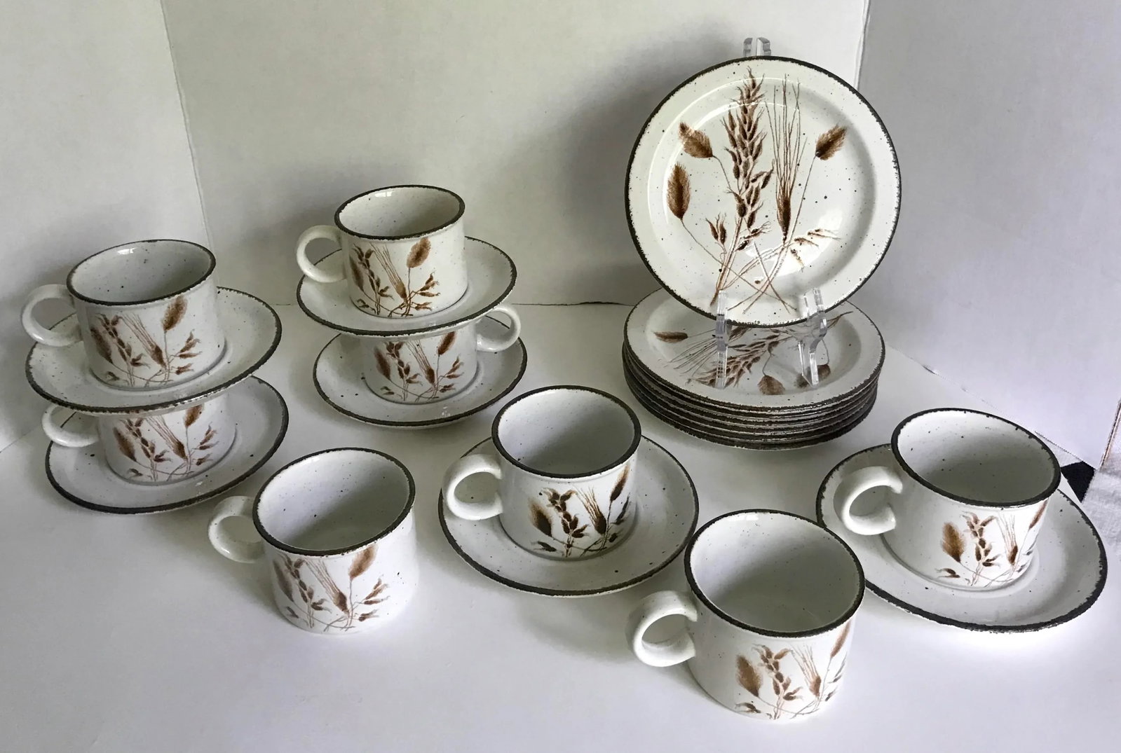 1960's Midwinter Stonehenge Tea Coffee Set With Mug Set and Luncheon Plates - 21 Pieces - 2