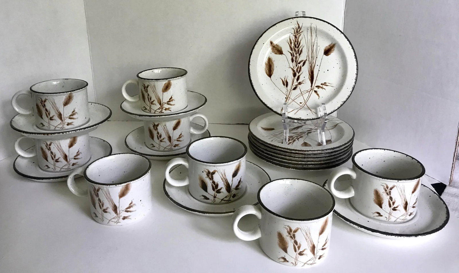 1960's Midwinter Stonehenge Tea Coffee Set With Mug Set and Luncheon Plates - 21 Pieces - 3
