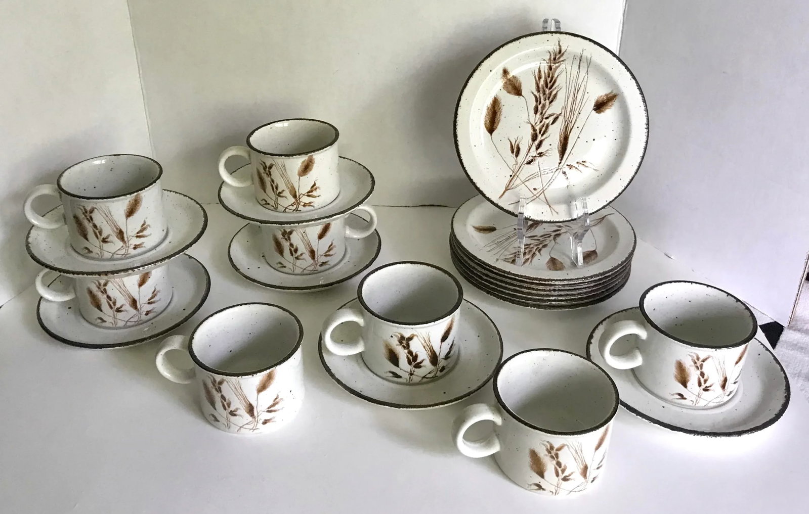 1960's Midwinter Stonehenge Tea Coffee Set With Mug Set and Luncheon Plates - 21 Pieces - 9
