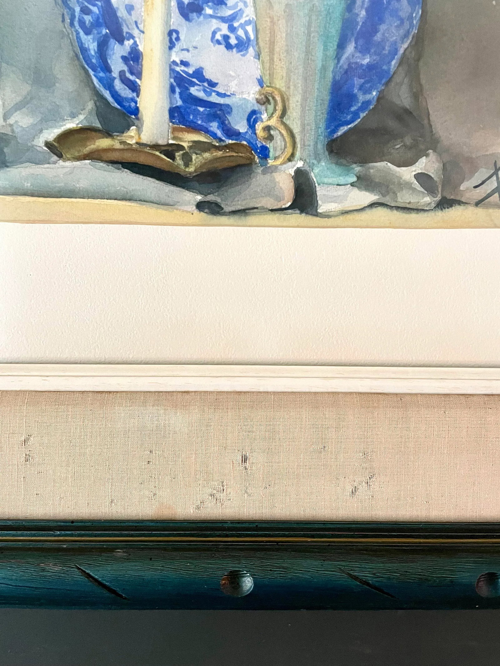 Mid-Century Modern Original Watercolor Still-Life Painting by Frankel - 7