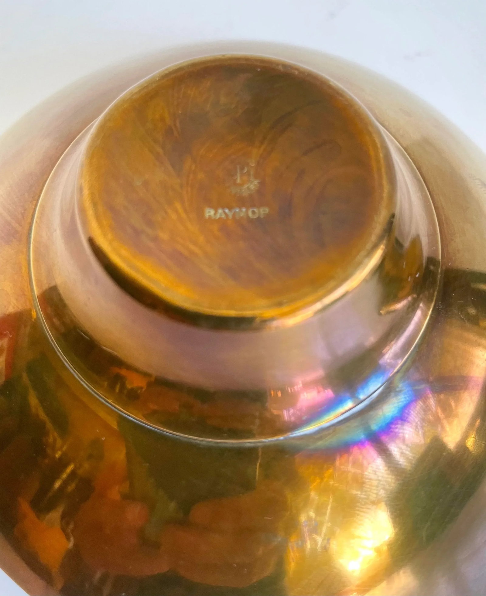 1960s Pair of Raymor Organically Shaped Brass Finger Trinket Bowls - 10