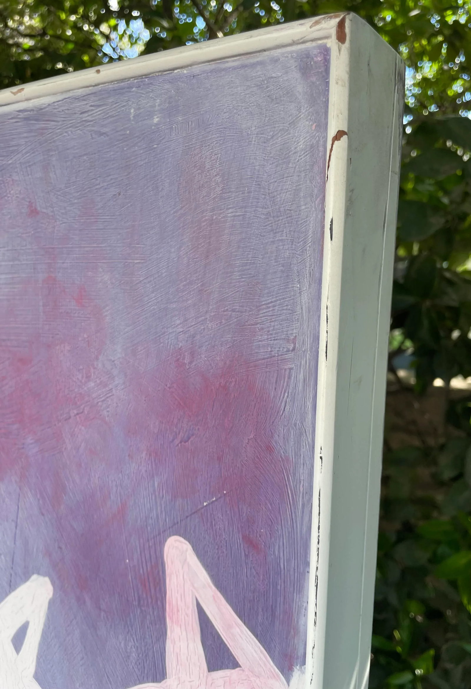 Late 20th Century Original XL Purple Star Painting on Board Signed by Zandra Rhodes - 10