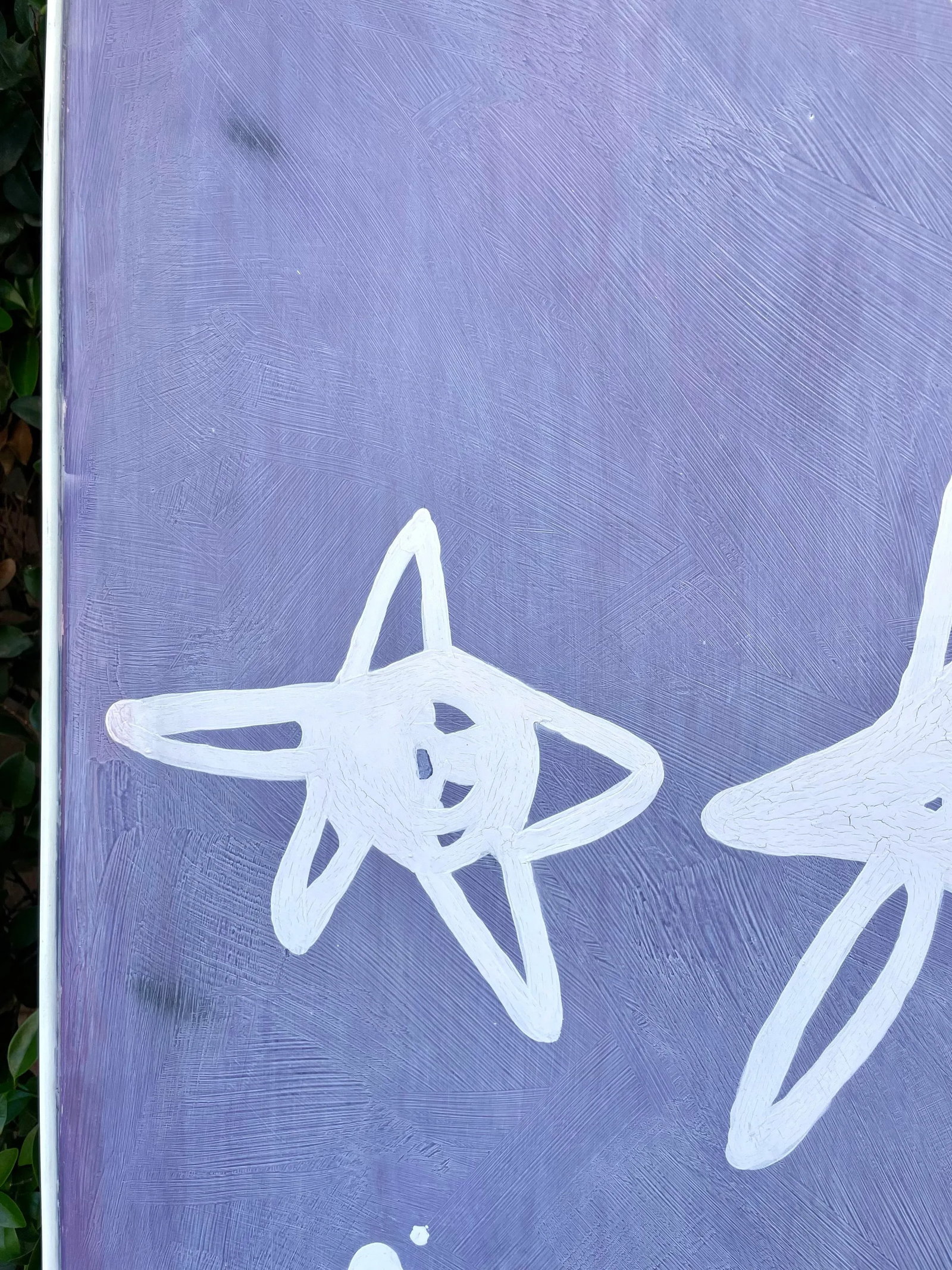 Late 20th Century Original XL Purple Star Painting on Board Signed by Zandra Rhodes - 7