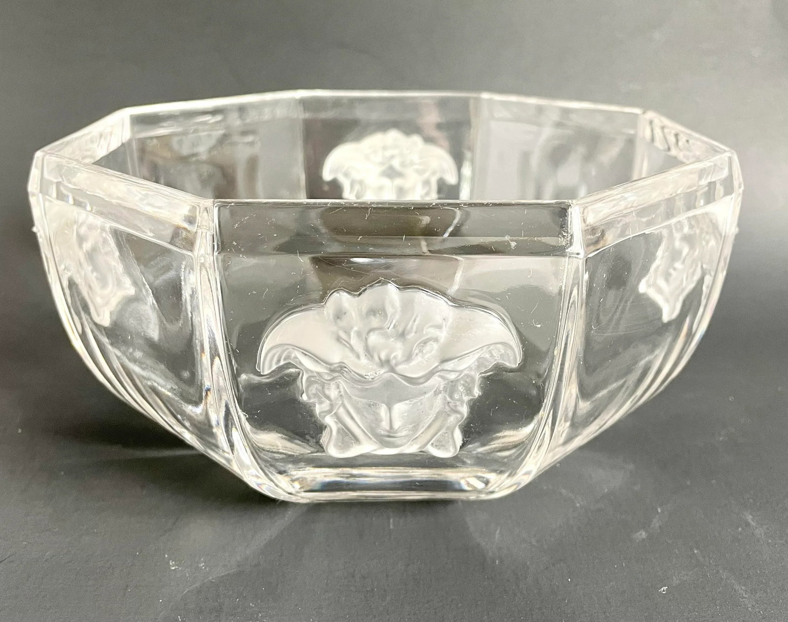 Versace Rosenthal Medusa Lumiere Crystal Bowl - 5