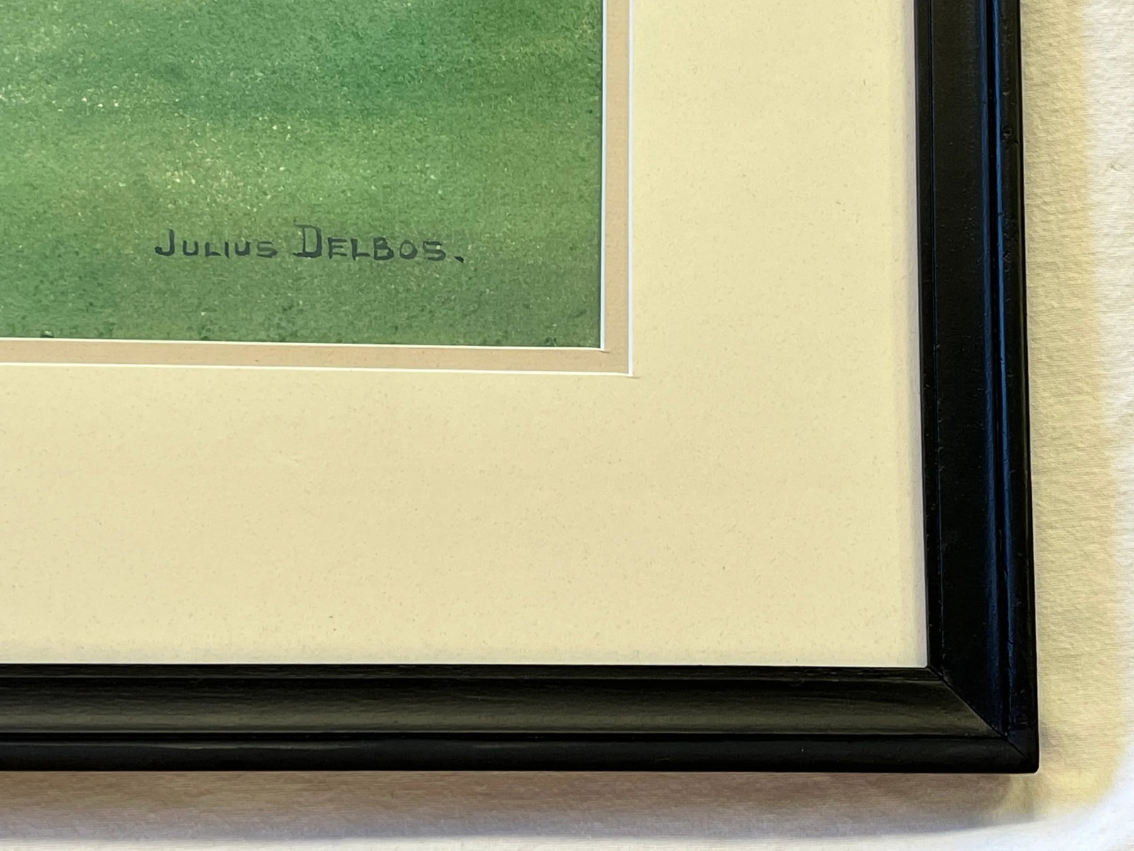 Original Signed Julius Delbos Watercolor Painting Titled 'Dwarf Alberta Spruce' C1943 - 11