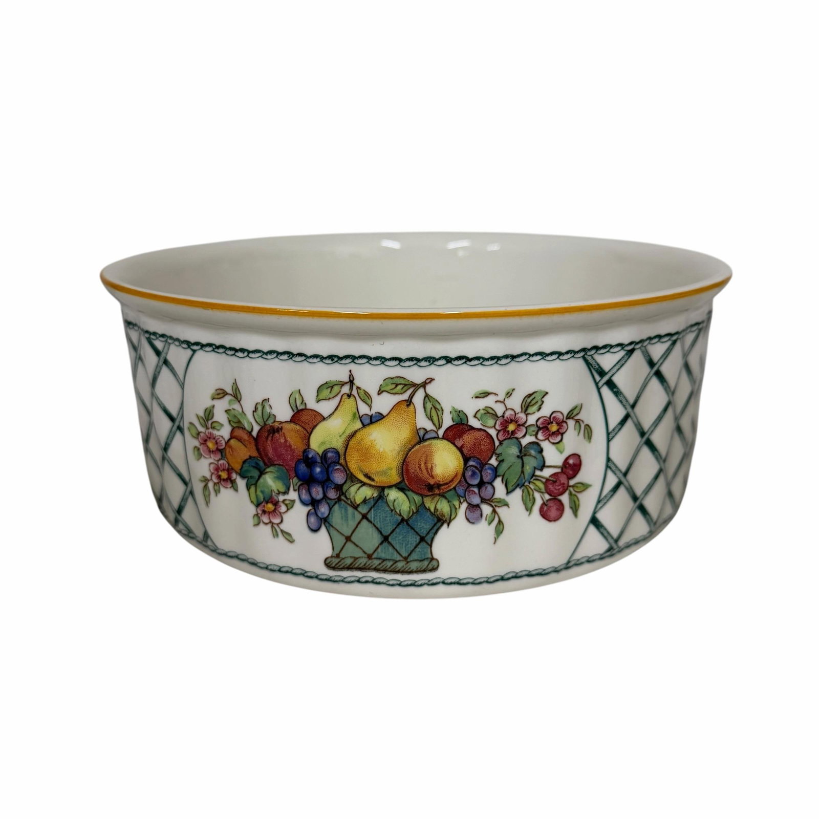 Late 20th Century Villeroy & Boch Vilbofour Basket Soufflé Bowls - Set of 3 - 3