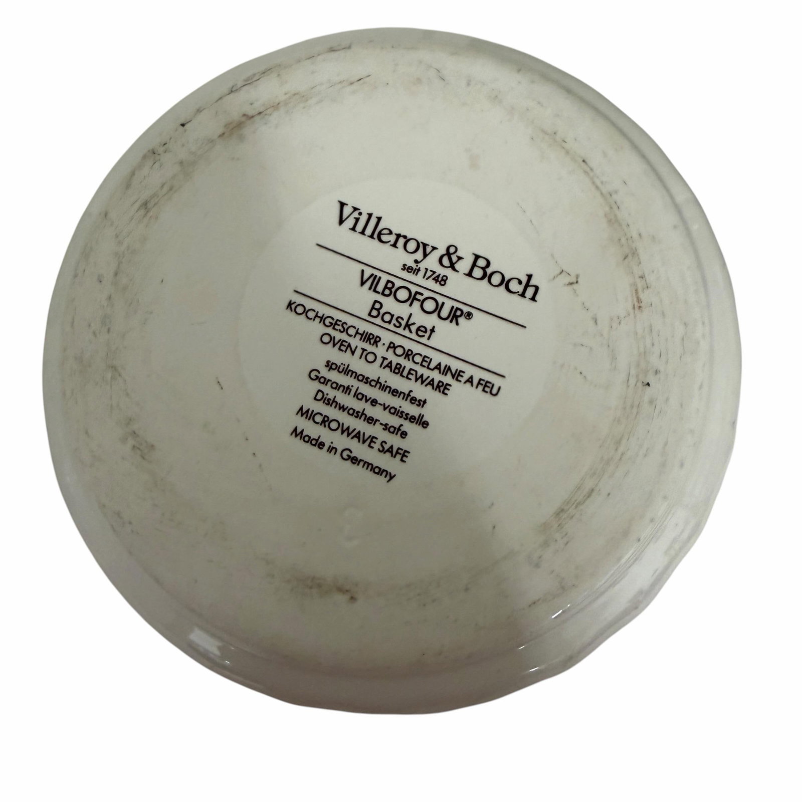 Late 20th Century Villeroy & Boch Vilbofour Basket Soufflé Bowls - Set of 3 - 6