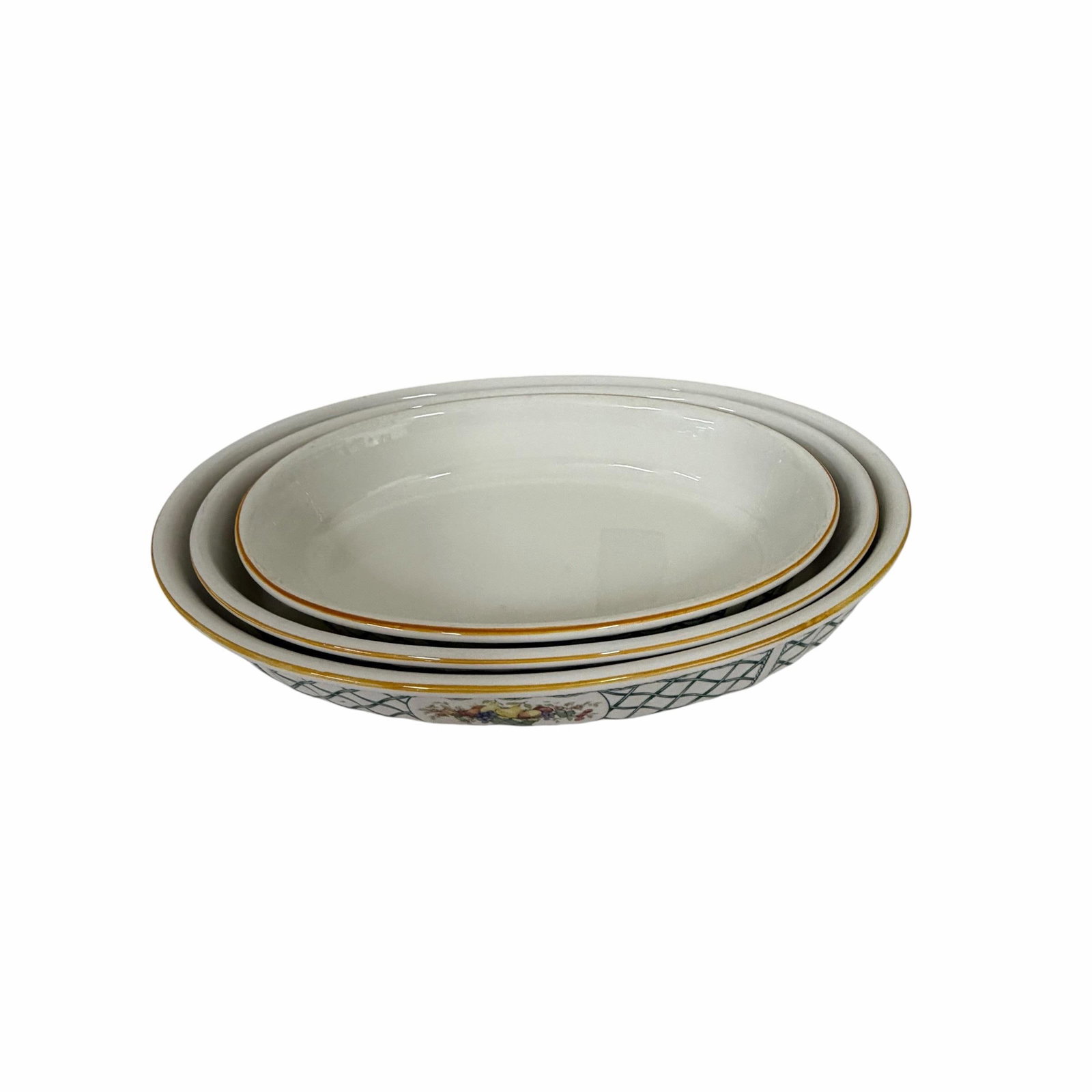 1990s Villeroy & Boch Basket Pattern Oval Casserole Dish - Set of 3 - 7