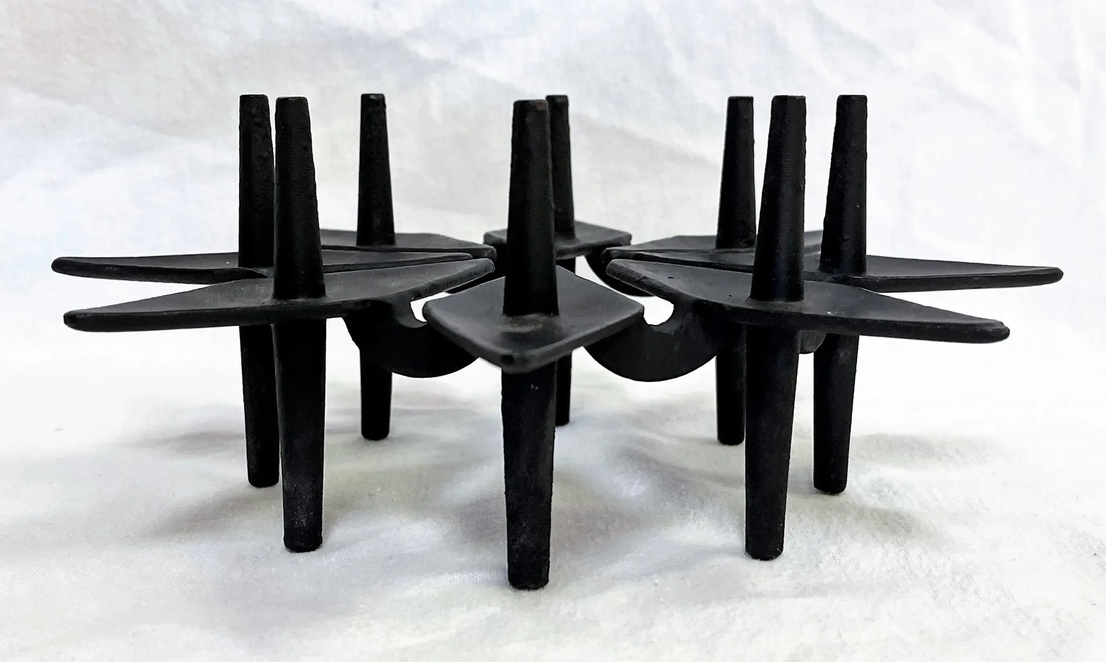 1960's Jens H Quistgaard for Dansk Cast Iron Candle Holder - 3