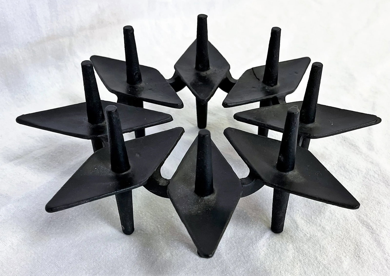 1960's Jens H Quistgaard for Dansk Cast Iron Candle Holder - 6