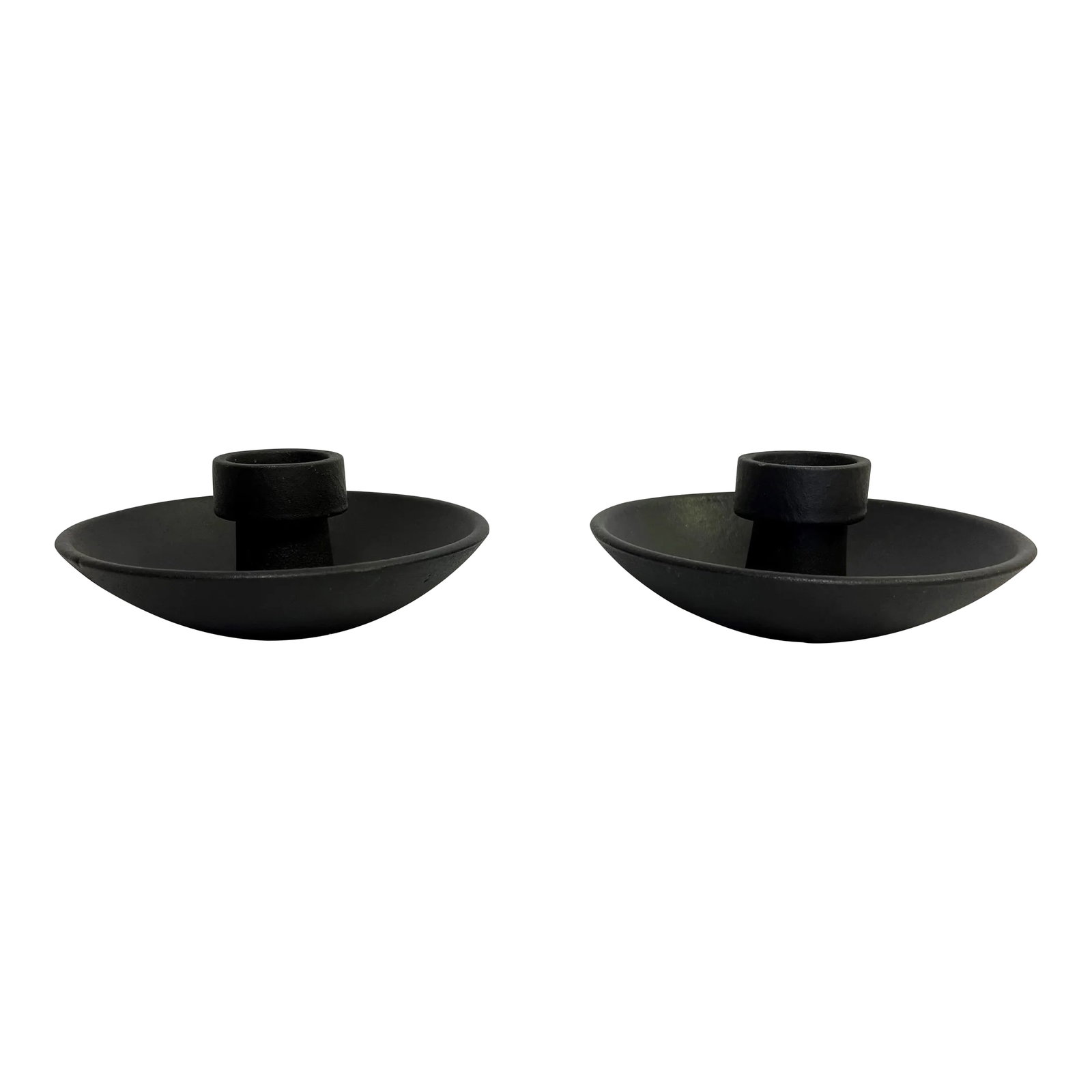 1960's Jens H Quistgaard for Dansk Cast Iron Convertible Candle Holders- a Pair (1 of 10)