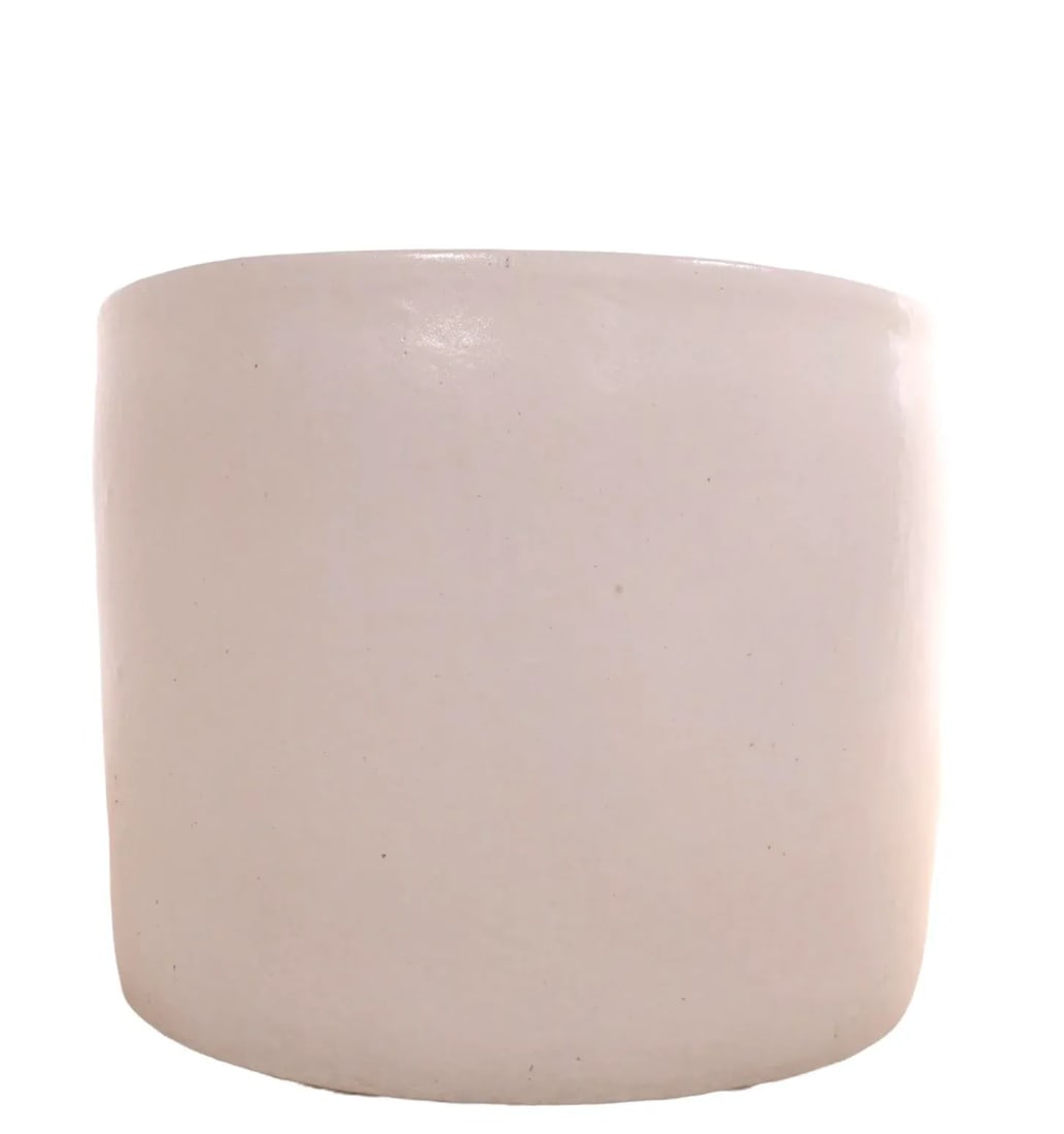 Large Mid Century White Planter Att. To Architectural Pottery - 11