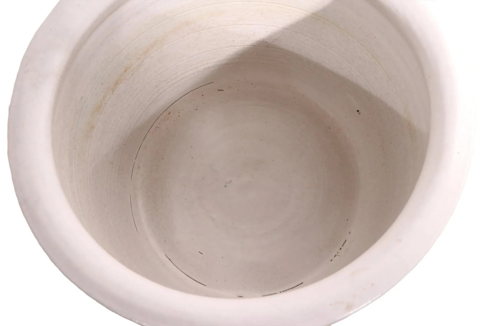 Large Mid Century White Planter Att. To Architectural Pottery - 6