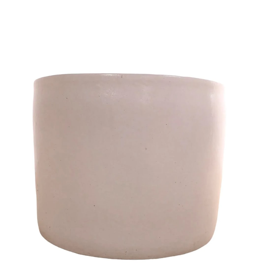 Large Mid Century White Planter Att. To Architectural Pottery - 8