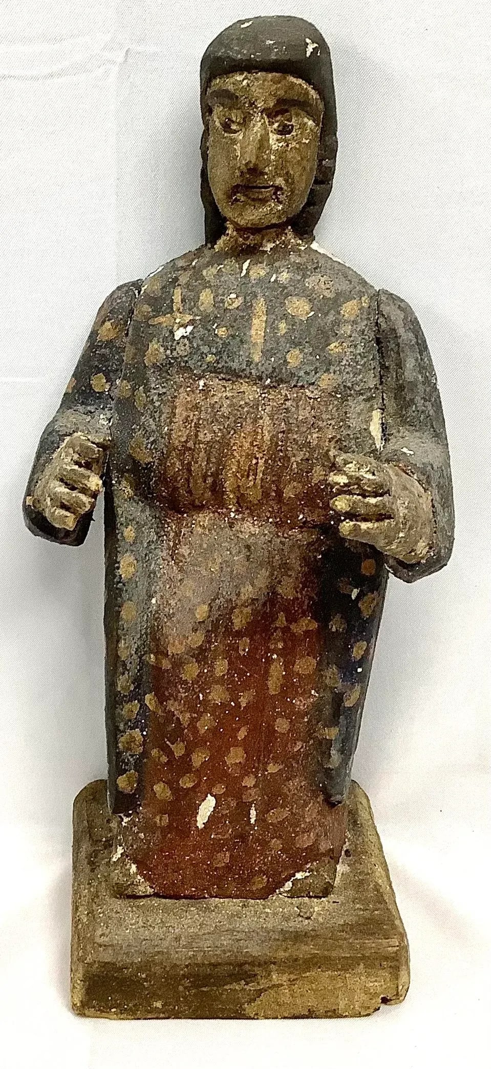 Antique Carved Wooden Spanish Colonial Santo - 7