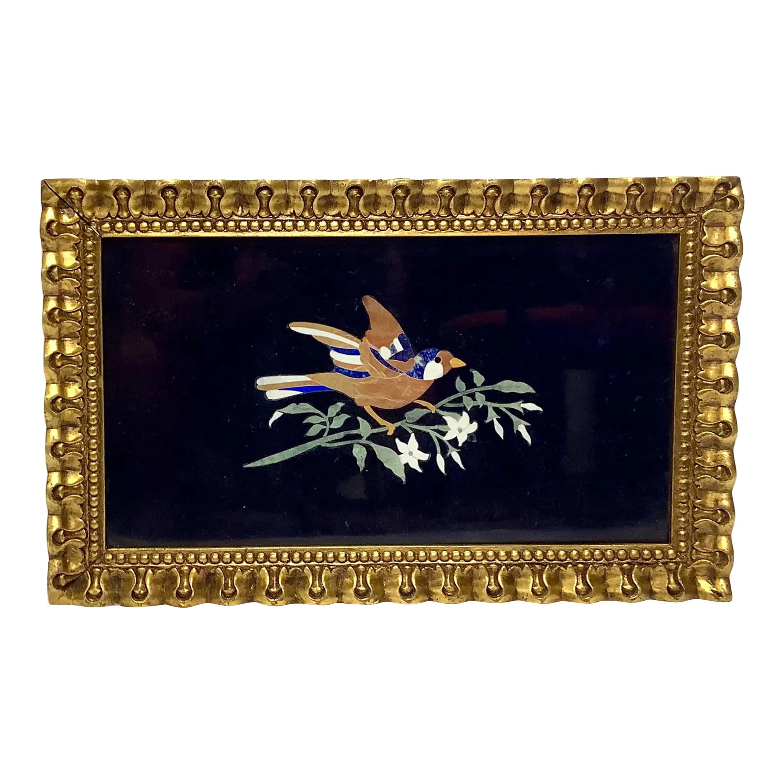 Vintage Italian Pietra Dura Mosaic Plaque, Framed 1 (1 of 7)