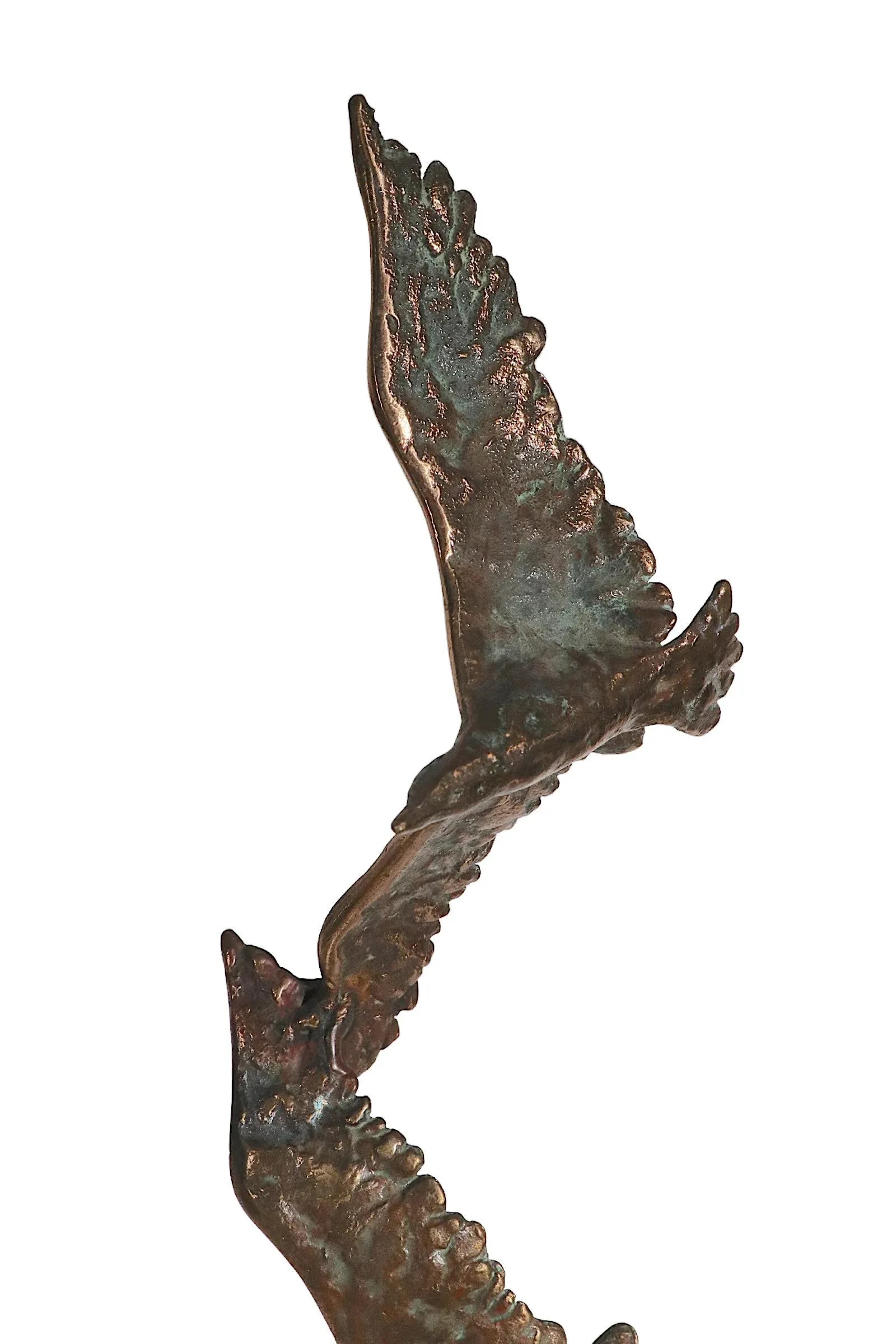Bronze and Stone Three Birds in Flight Sculpture by Curtis Jere for Artisan House C. 1960's - 10