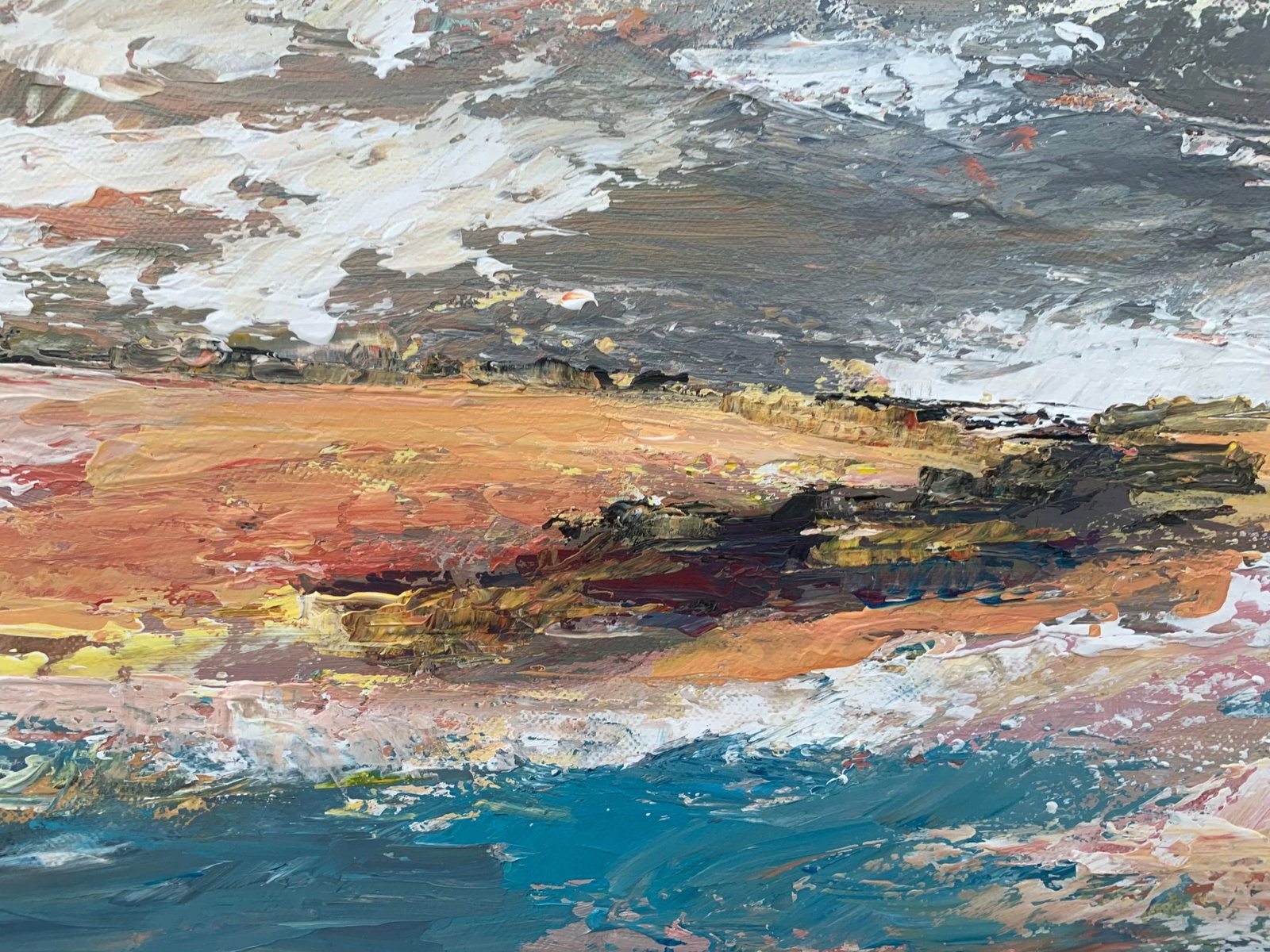 Colourful Expressive Abstract River Landscape Art by Contemporary British Artist - 8