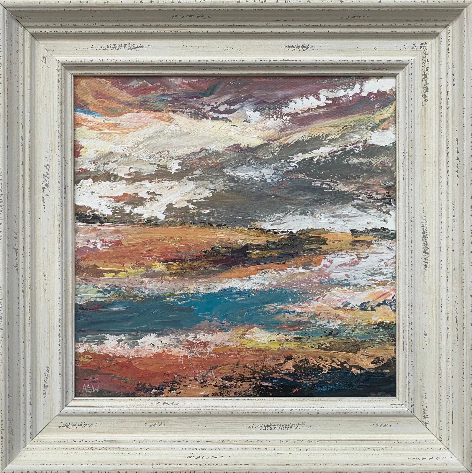 Colourful Expressive Abstract River Landscape Art by Contemporary British Artist - 9