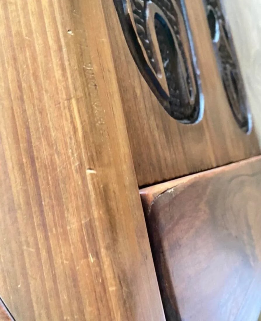 1970s Mexican Modern Carved Wood Coffee Table in Style of Evelyn Ackerman - 7