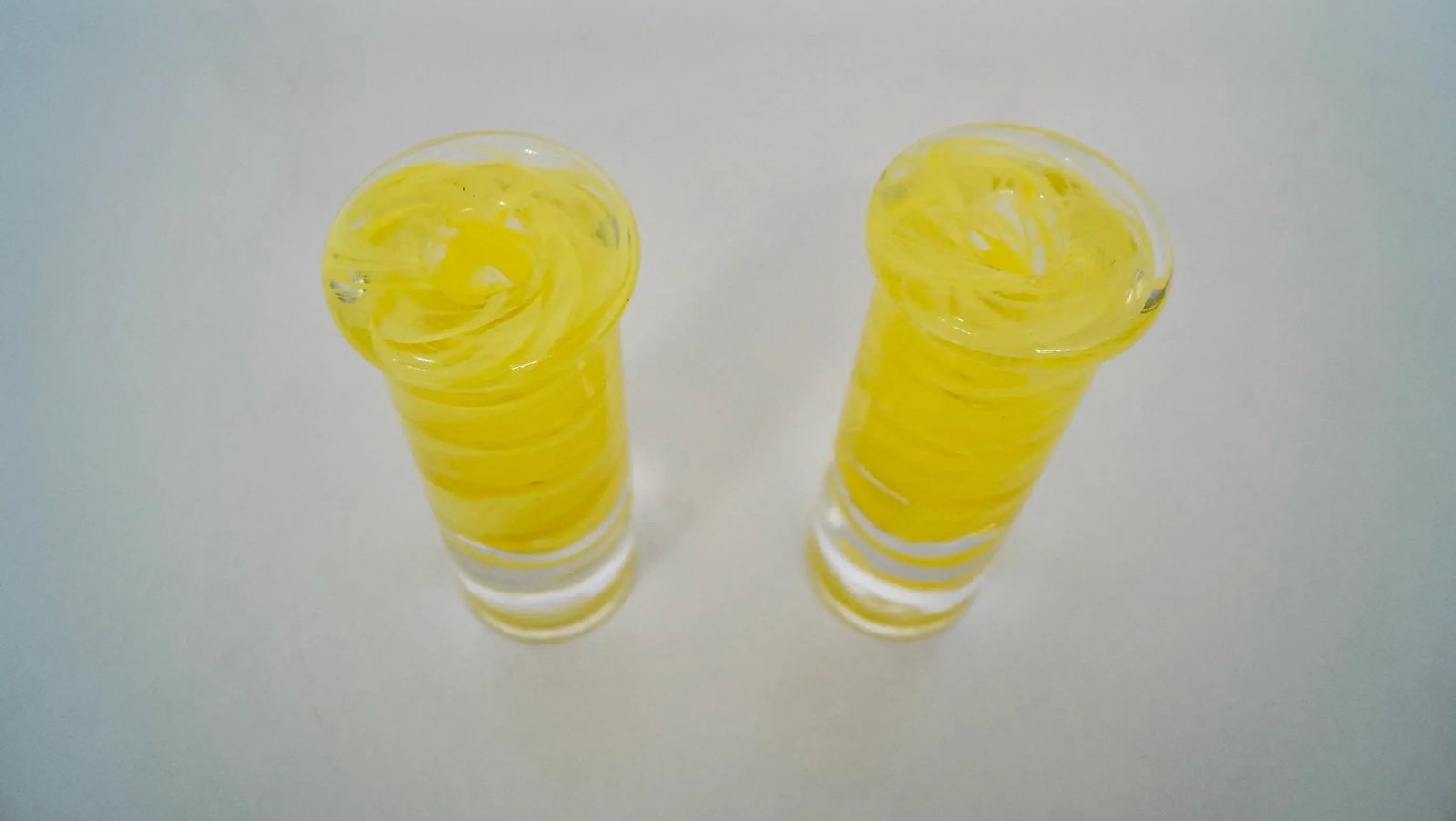 1970's Mid-Century Modern Pop Art Glass Candle Holders - a Pair - 10