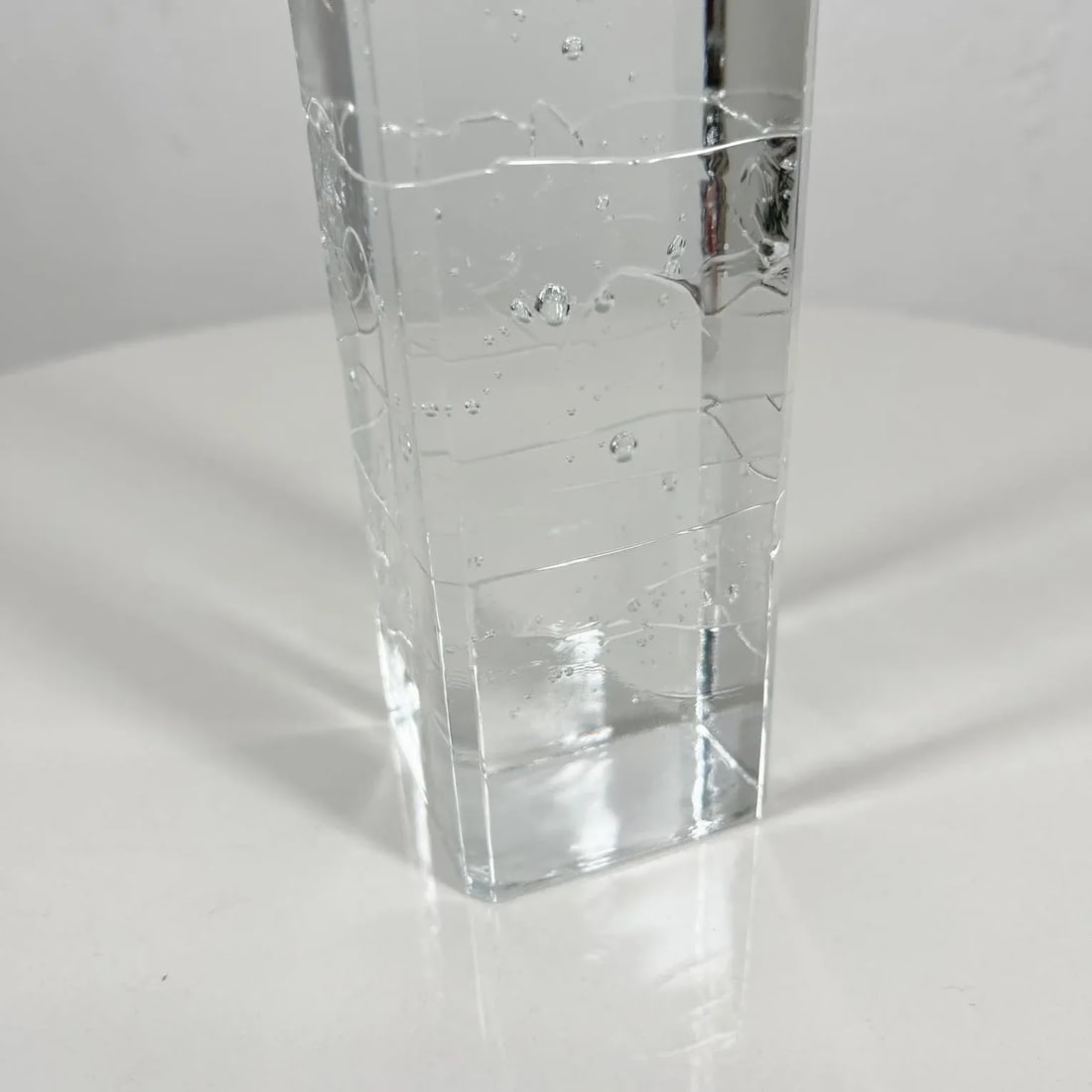 1970s Arkipelago Glass Icicle Candle Holder Timo Sarpaneva Iittala Finland - 4