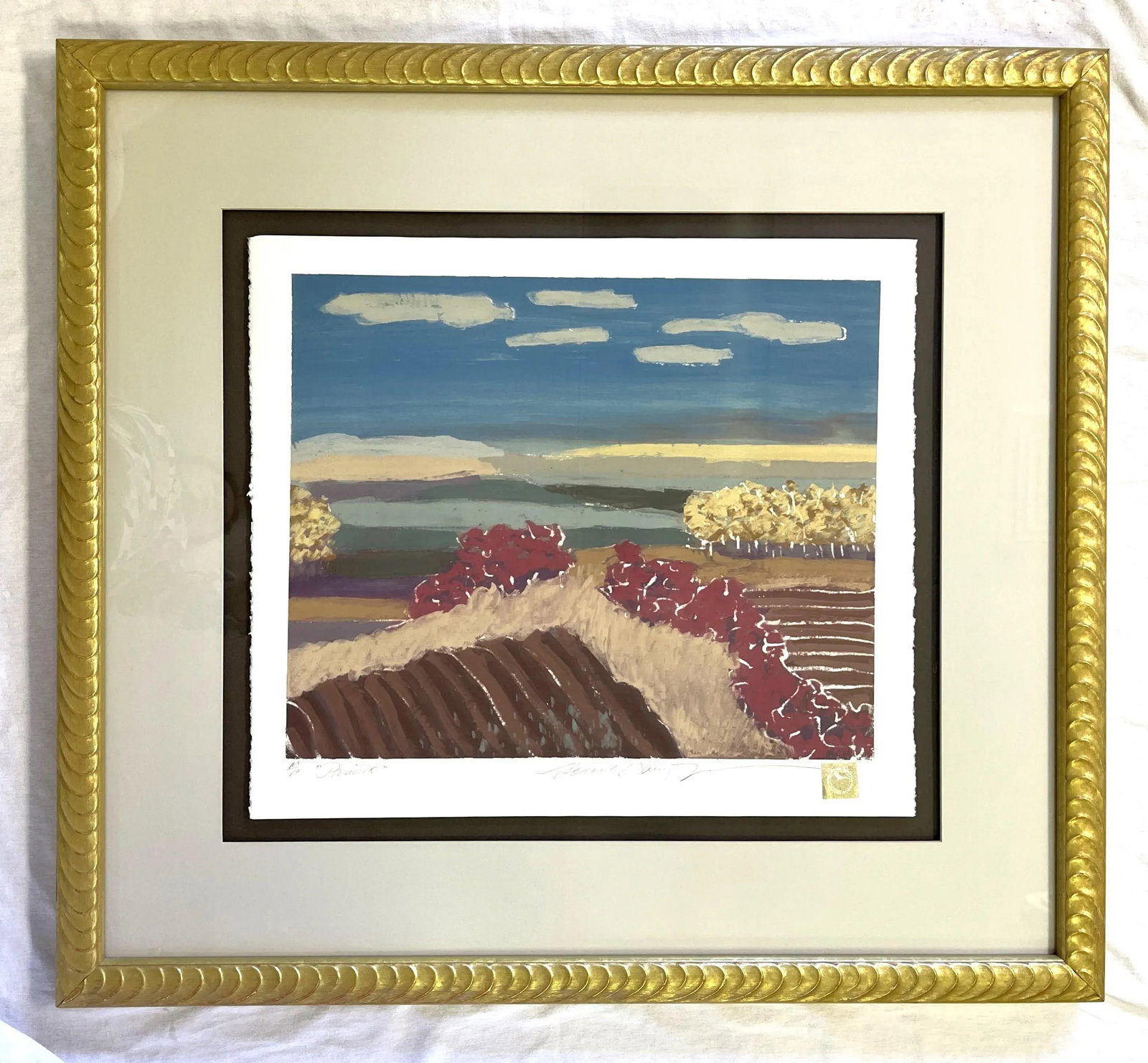 Ronald David Thompson (Canada, 1942-2008) Limited Edition Pencil Signed Artist's Serigraph Titled "P - 13