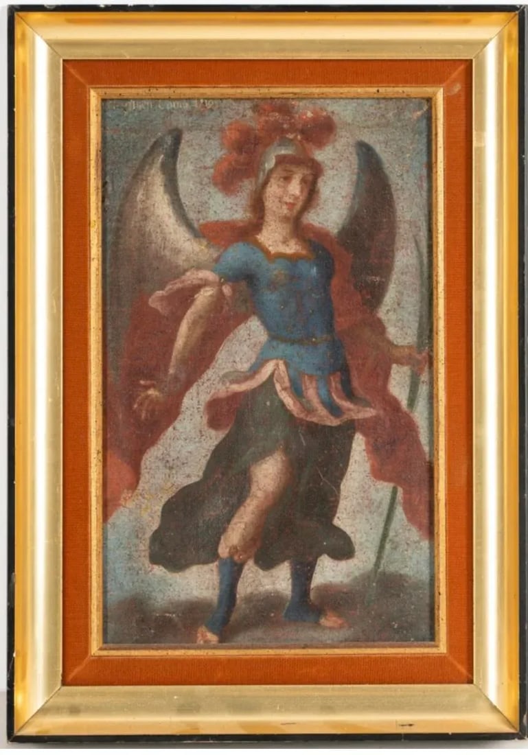 18th Century Spanish Colonial School, Cuzco: Angel - 8