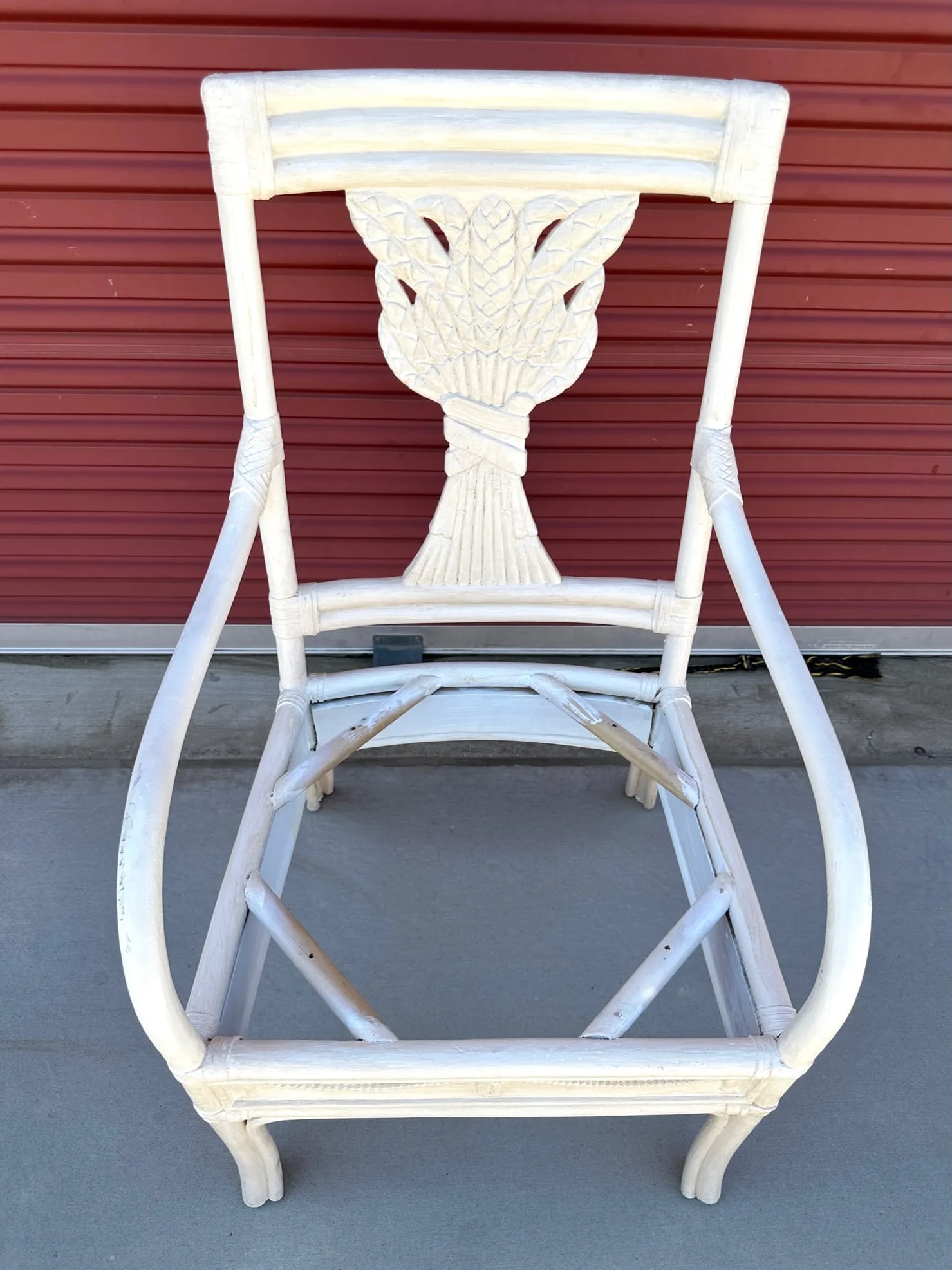 Vintage Bamboo Bentwood Rattan Wheat Back Dining Armchairs - Set of 4 - 10